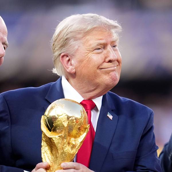 Fifa-Chef Gianni Infantino zusammen mit US-Präsident Donald Trump beim WM-Finale in New Jersey. (Archivbild)