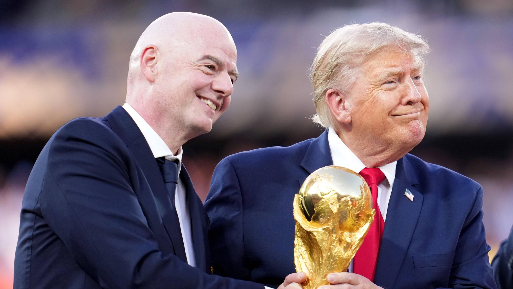 Fifa-Chef Gianni Infantino zusammen mit US-Präsident Donald Trump beim WM-Finale in New Jersey. (Archivbild)