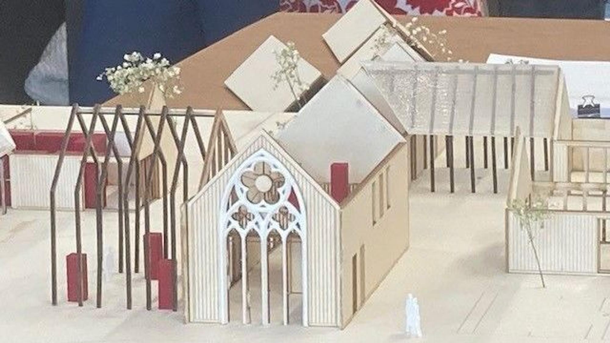 Eine Miniatur für ein Lapidarium ist zu sehen.