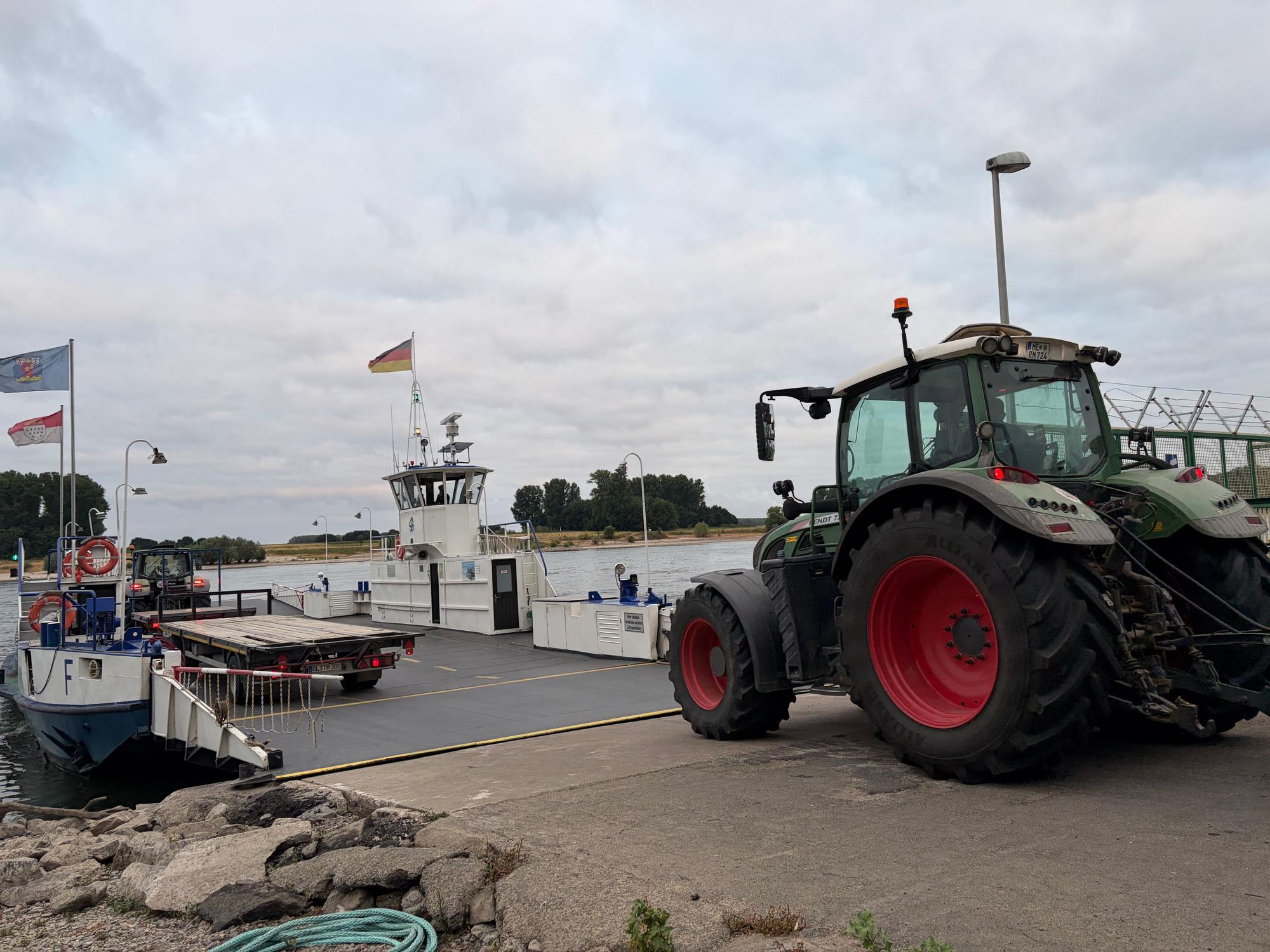 Für Landwirte ist die Hitdorfer Fähre von besonderer Bedeutung.