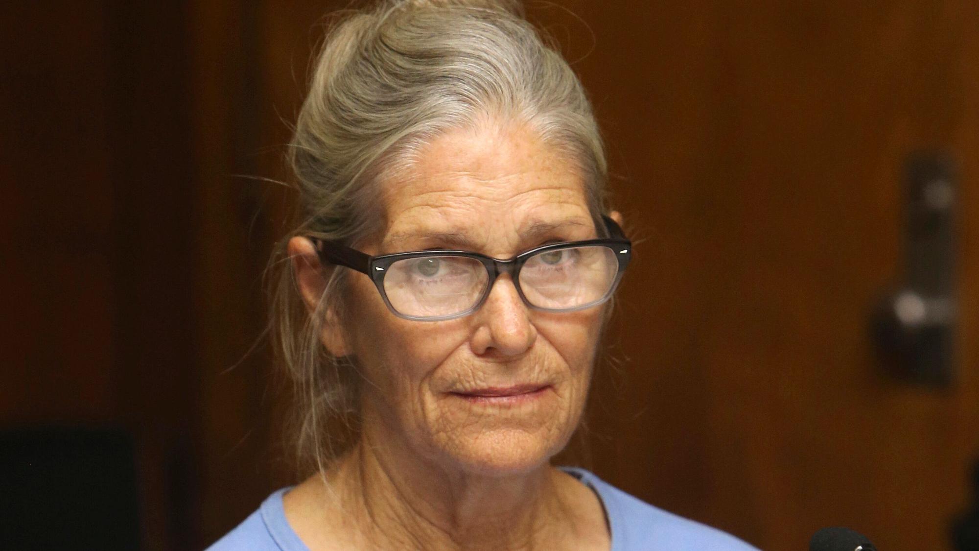 Leslie Van Houten bei ihrer Bewährungsanhörung in der California Institution for Women.