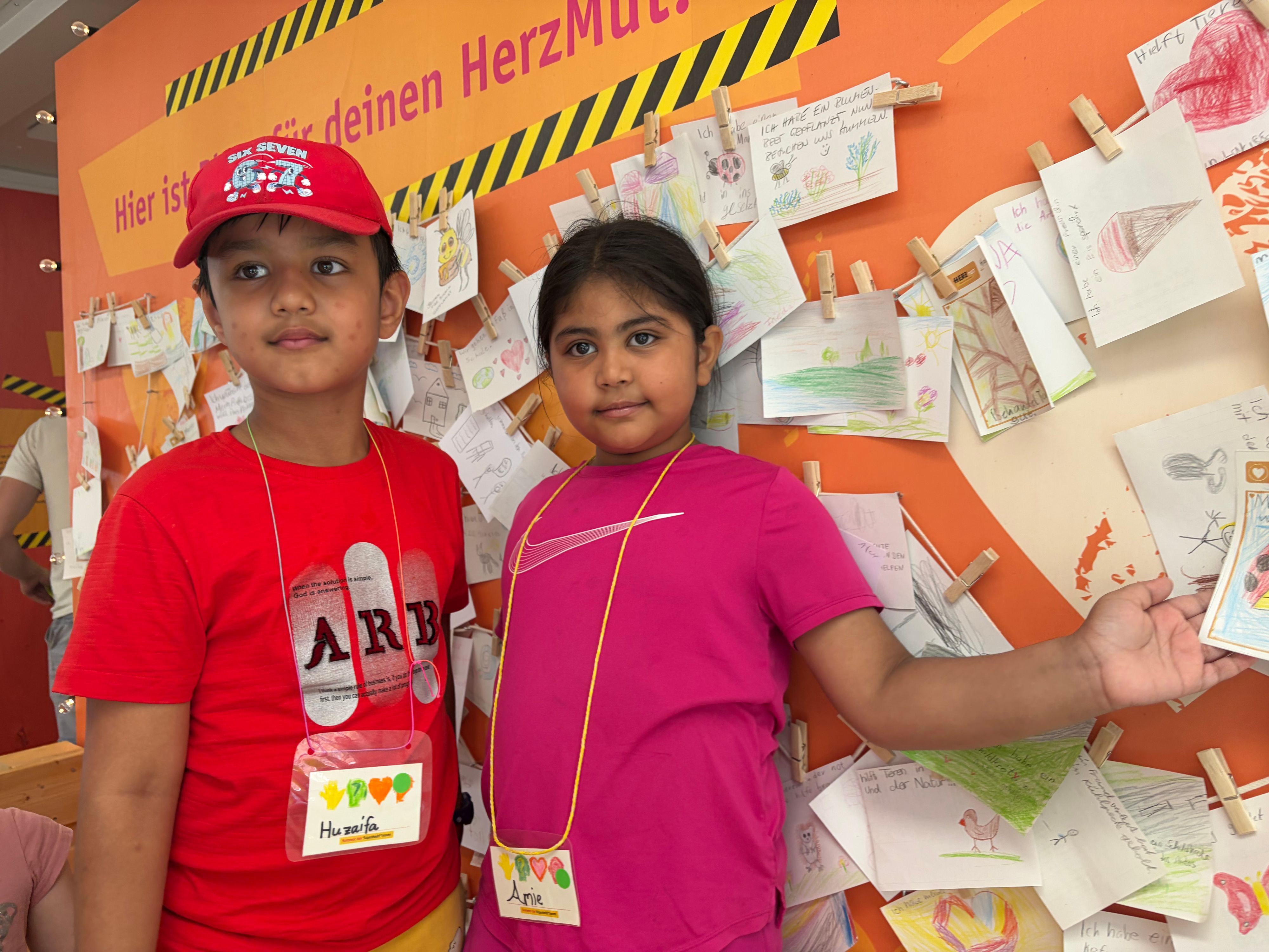 Huzaifa und Amie waren zum ersten Mal im Ferienprogramm dabei