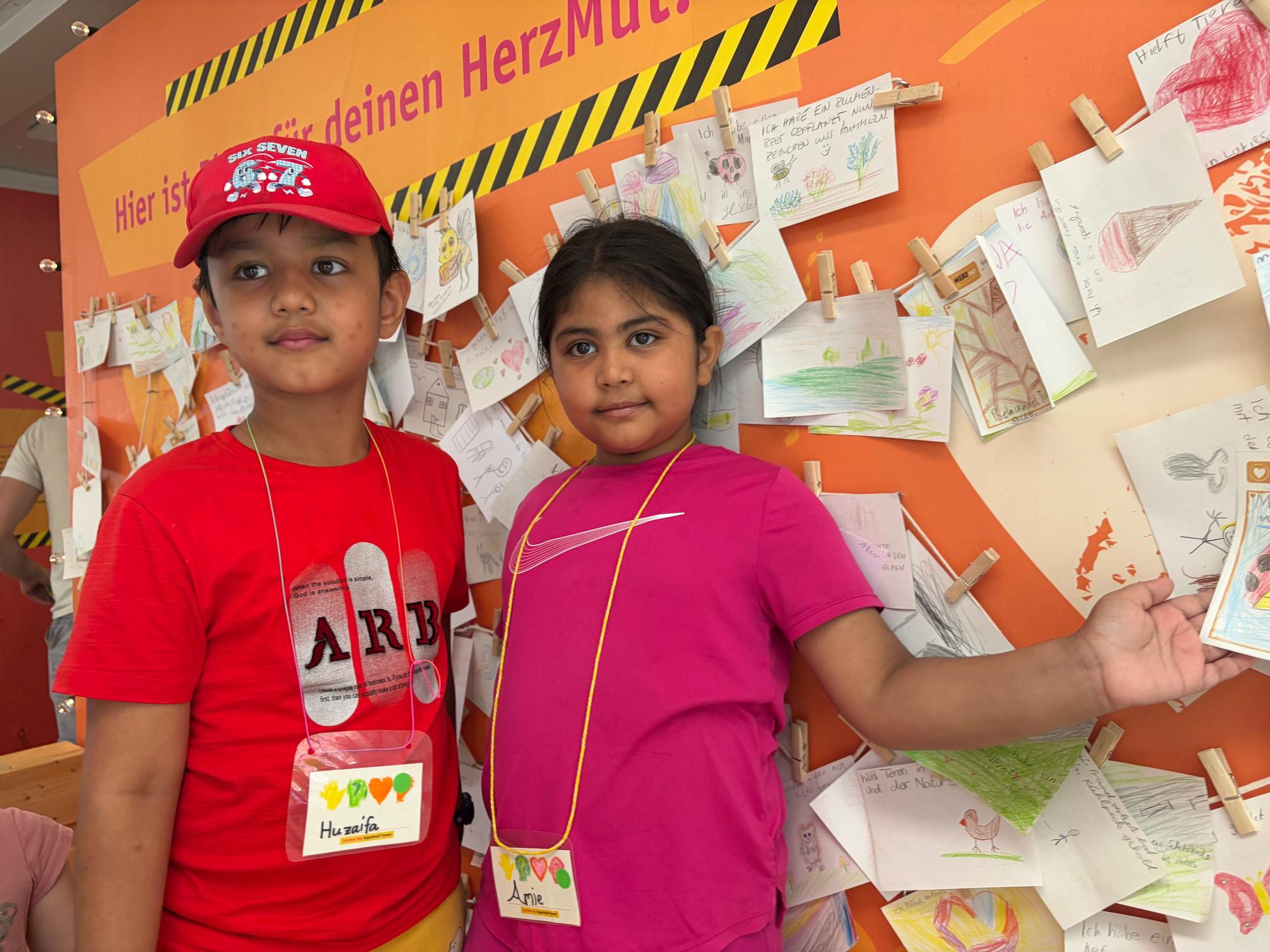 Huzaifa und Amie waren zum ersten Mal im Ferienprogramm dabei