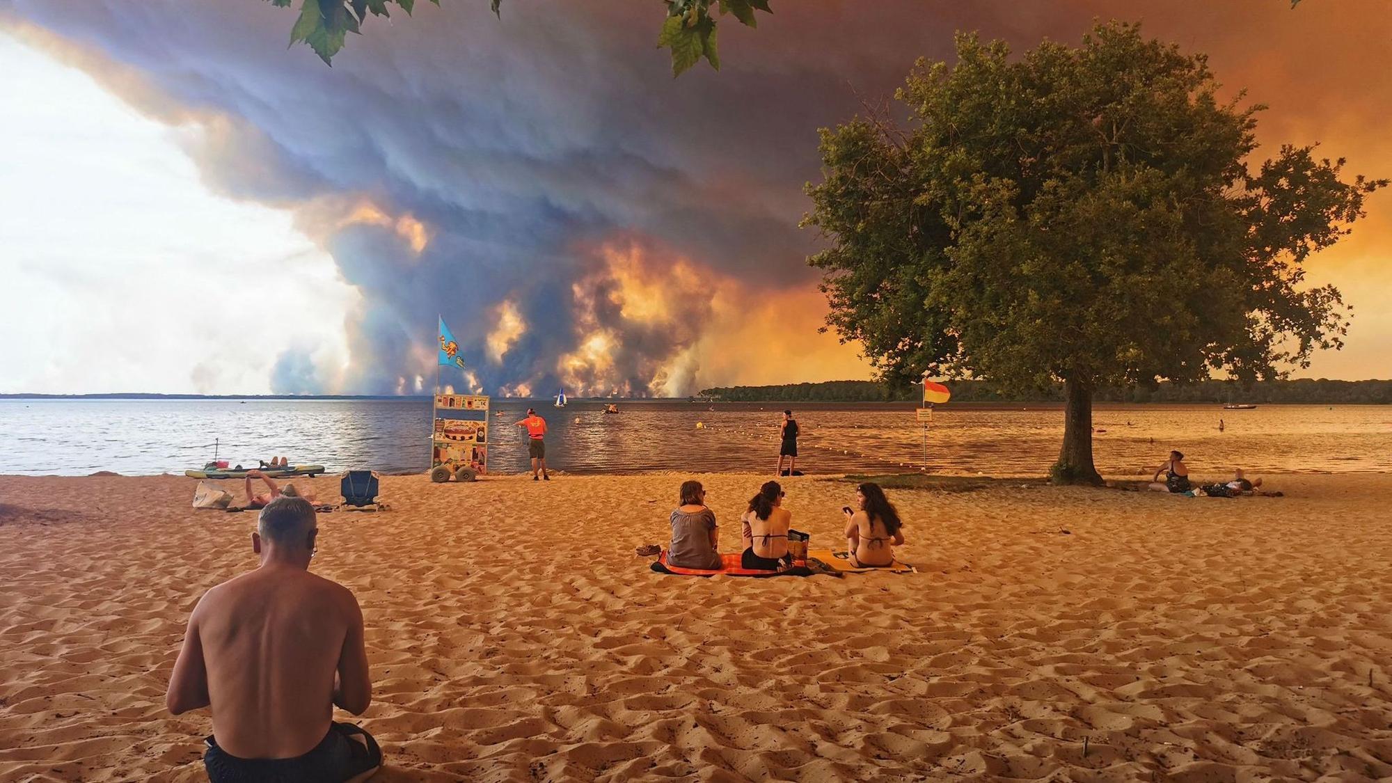 Waldbrand in Frankreich