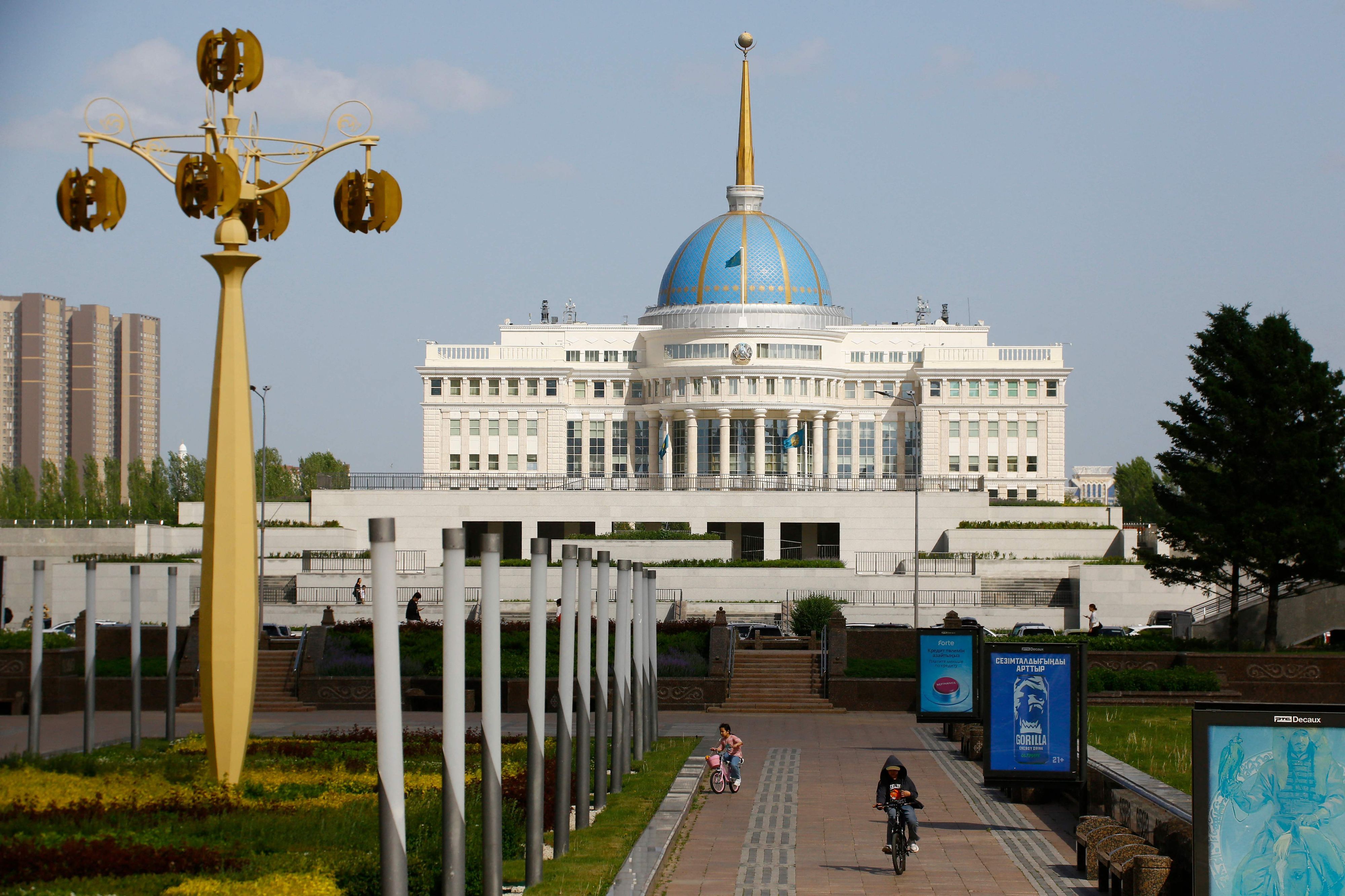 Blick auf die kasachische Hauptstadt Astana.