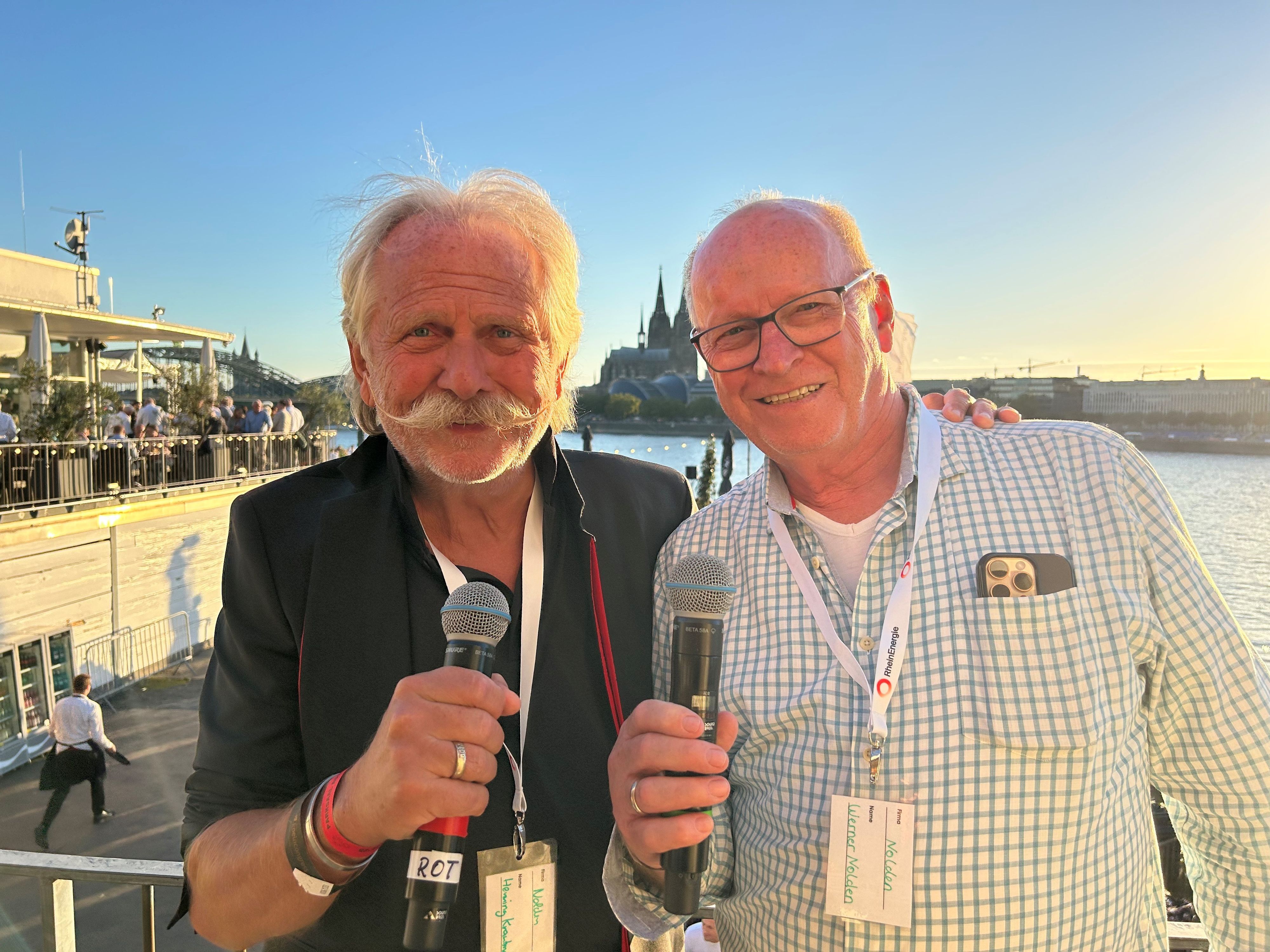Henning Krautmacher mit Werner Nolden bei den Kölner Lichtern.