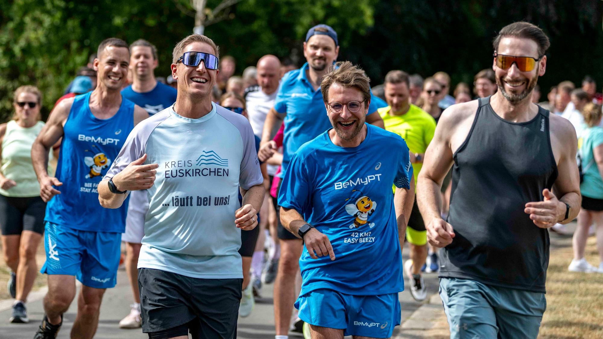 Das Bild zeigt den After-Work-Run in Euskirchen.