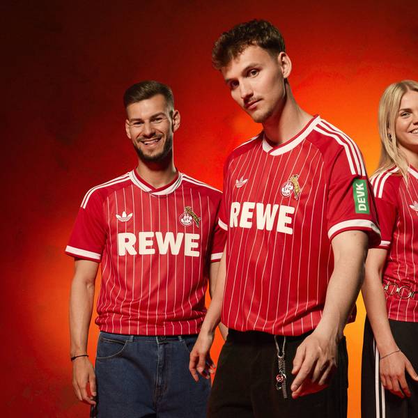 Präsentation des Auswärtstrikots 26/27 des 1. FC Köln.