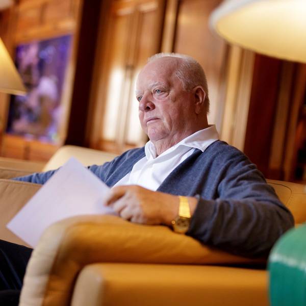 Der Patriarch in seinem Wohnzimmer: Ex-Kölner Wolfgang Kiessling, 89 Jahre, Eigentümer des Loro Parque auf Teneriffa.