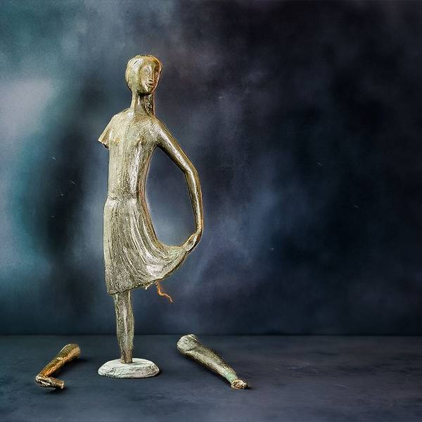 Zerstörte Hänsel- und Gretel-Plastik von Karlheinz Goedtke, Überreste