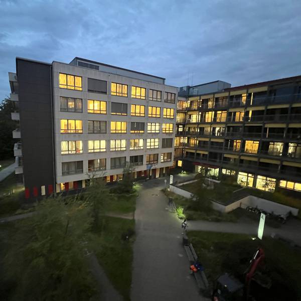 Klinikum Leverkusen Krankenzimmer am Abend