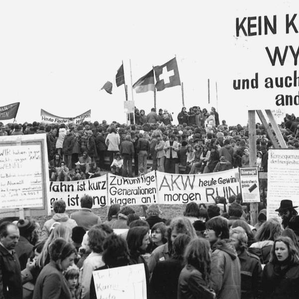 Demonstration Ostern 1975 in Wyhl
