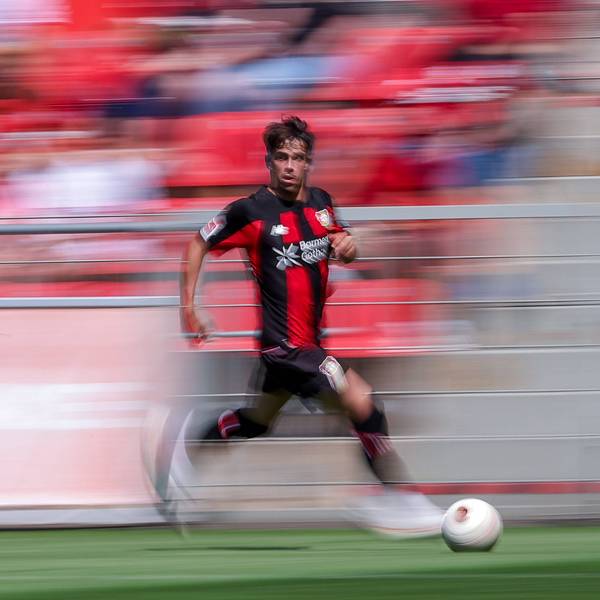 29.07.2026, Fußball, Bayer 04 Leverkusen - KRC Genk, Testspiel, Saison 2026 2027 im Ulrich-Haberland-Stadion: Afonso Moreira Bayer04 Leverkusen 09 dynamisch Laufend DFB regulations prohibit any use of photographs as image sequences and or quasi-video. Nordrhein-Westfalen Deutschland *** July 29, 2026, Soccer, Bayer 04 Leverkusen vs. KRC Genk, Friendly Match, 20262027 Season at Ulrich Haberland Stadium Afonso Moreira Bayer 04 Leverkusen 09 Dynamic In Progress DFB regulations prohibit any use of photographs as image sequences and/or quasi-video North Rhine-Westphalia, Germany