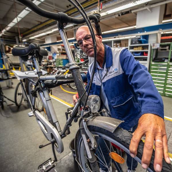 Ingo Rauer Ehemals Bayer, heute Tectrion Fahrradwerkstatt. Bild: Ralf Krieger