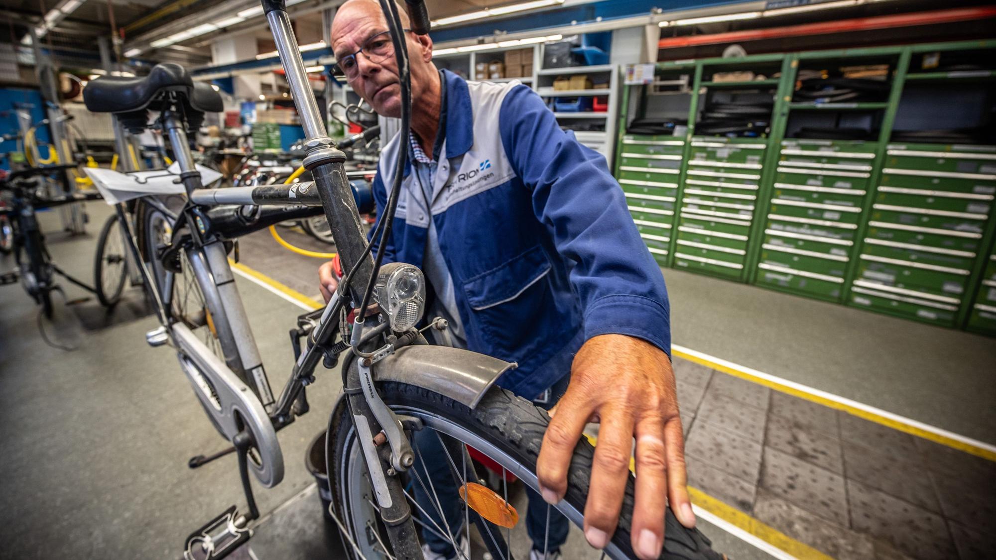 Ingo Rauer Ehemals Bayer, heute Tectrion Fahrradwerkstatt. Bild: Ralf Krieger