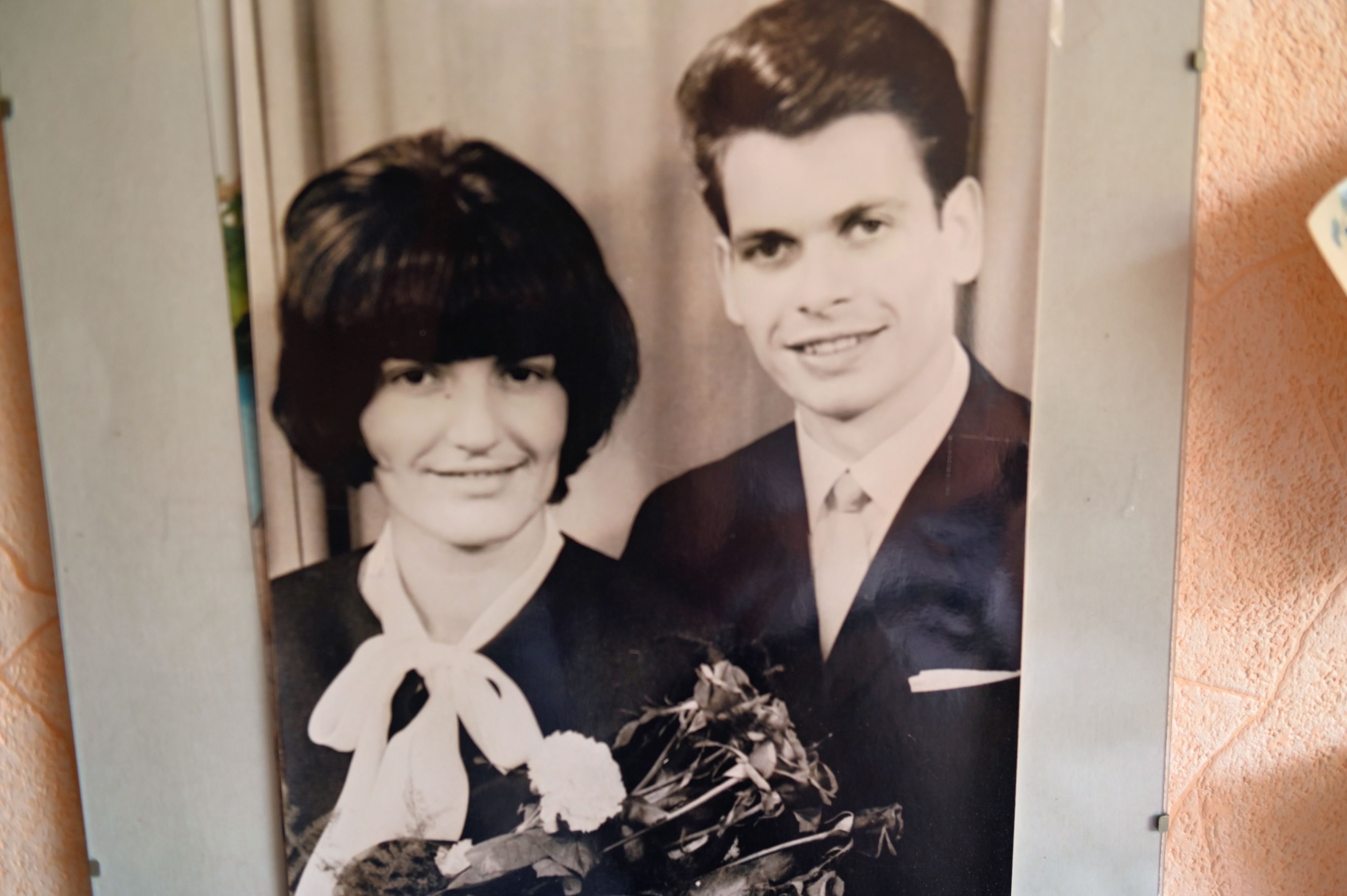 Das Hochzeitsbild von Karin und Helmuth Fischer.