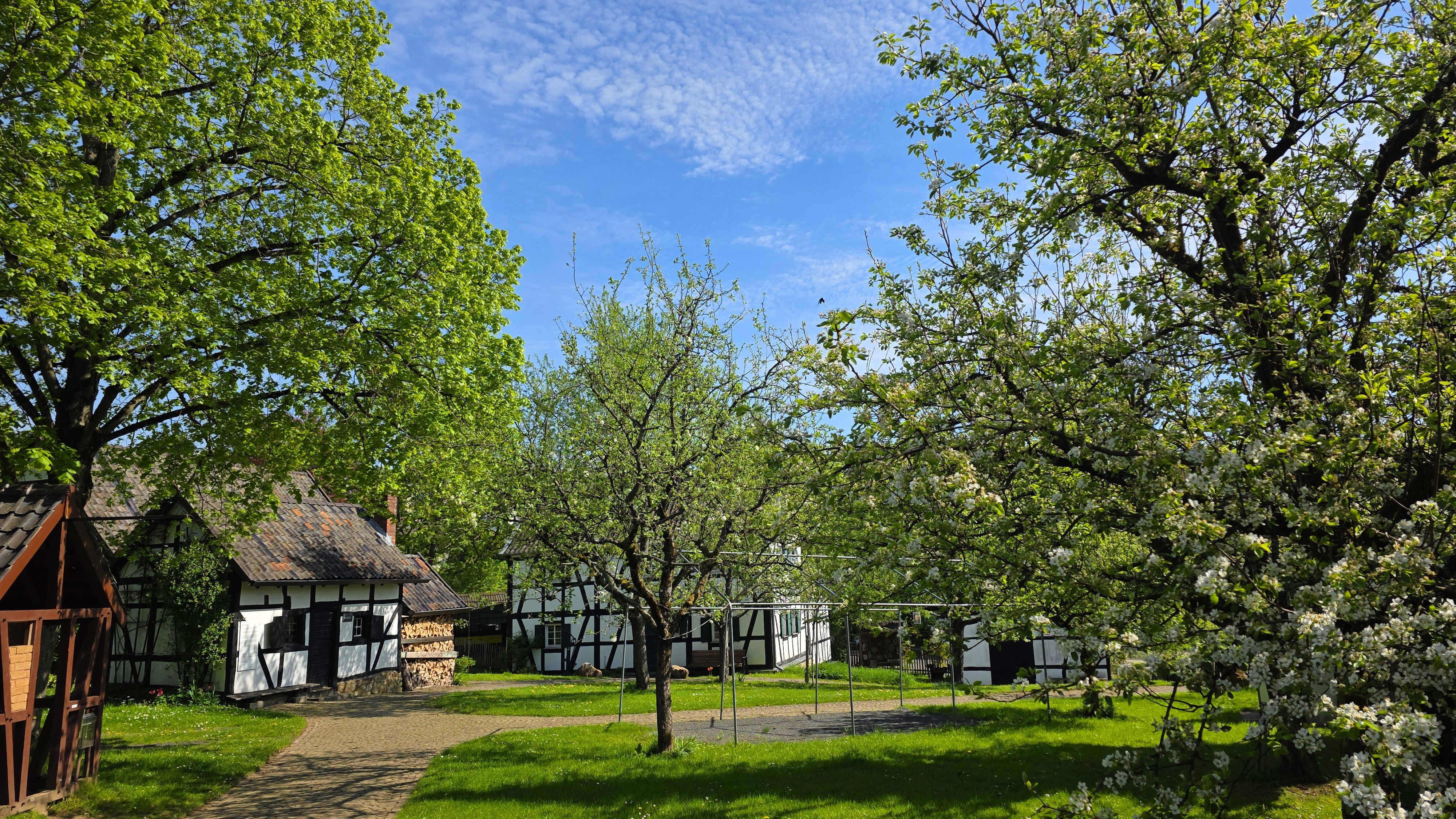 Das Foto zeigt das Außengelände des Bergischen Museums