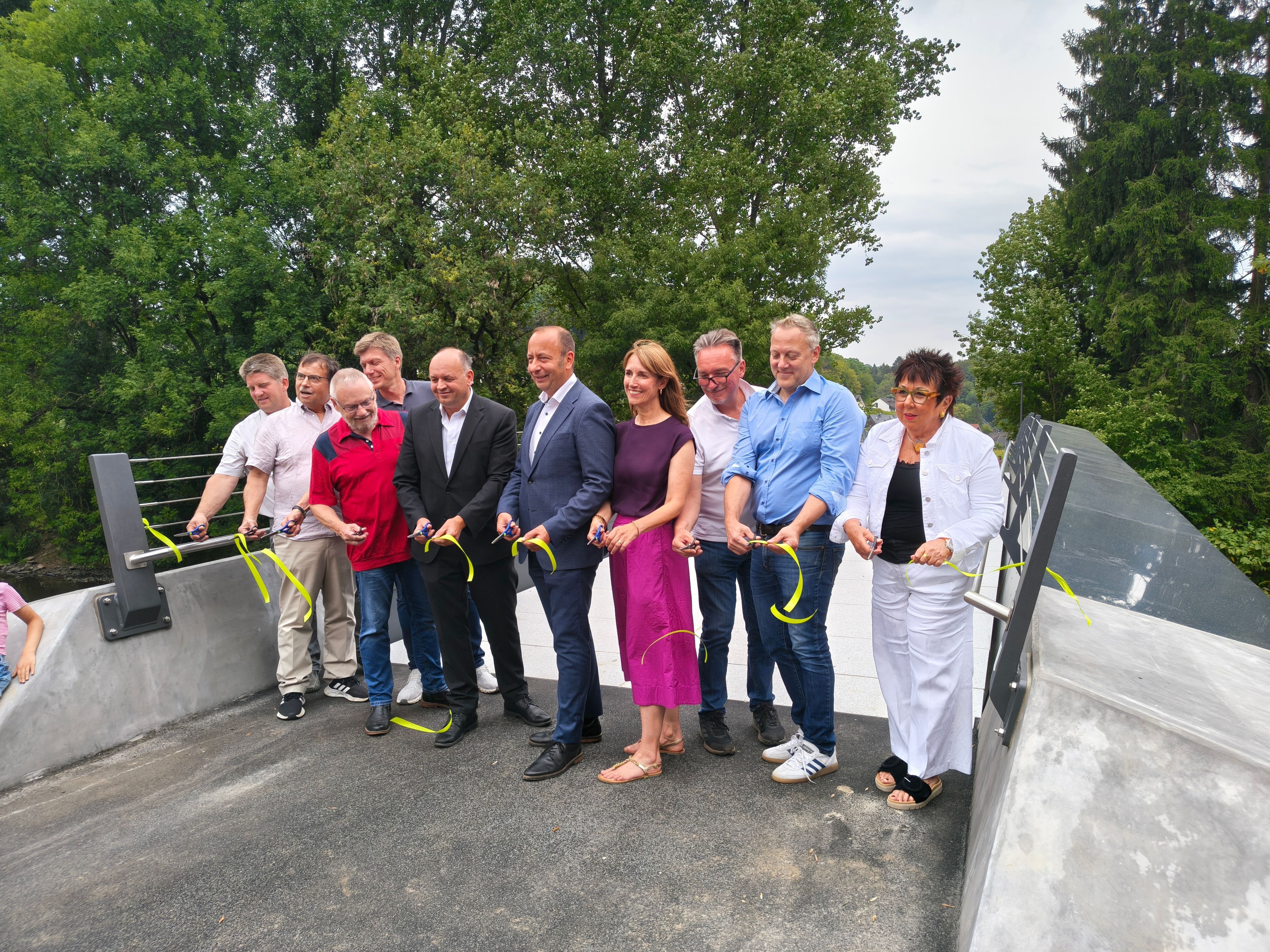 Eröffnung der Brücke Naafshäuschen