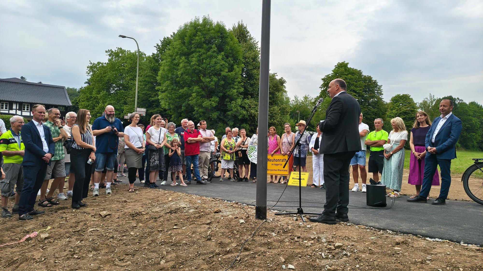 Eröffnung der Brücke Naafshäuschen