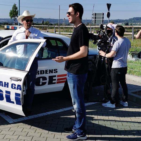 Faster, Hollywood: Die! Die!, Actionfilm von Phillip Schwellenbach (Vorne) Dreharbeiten