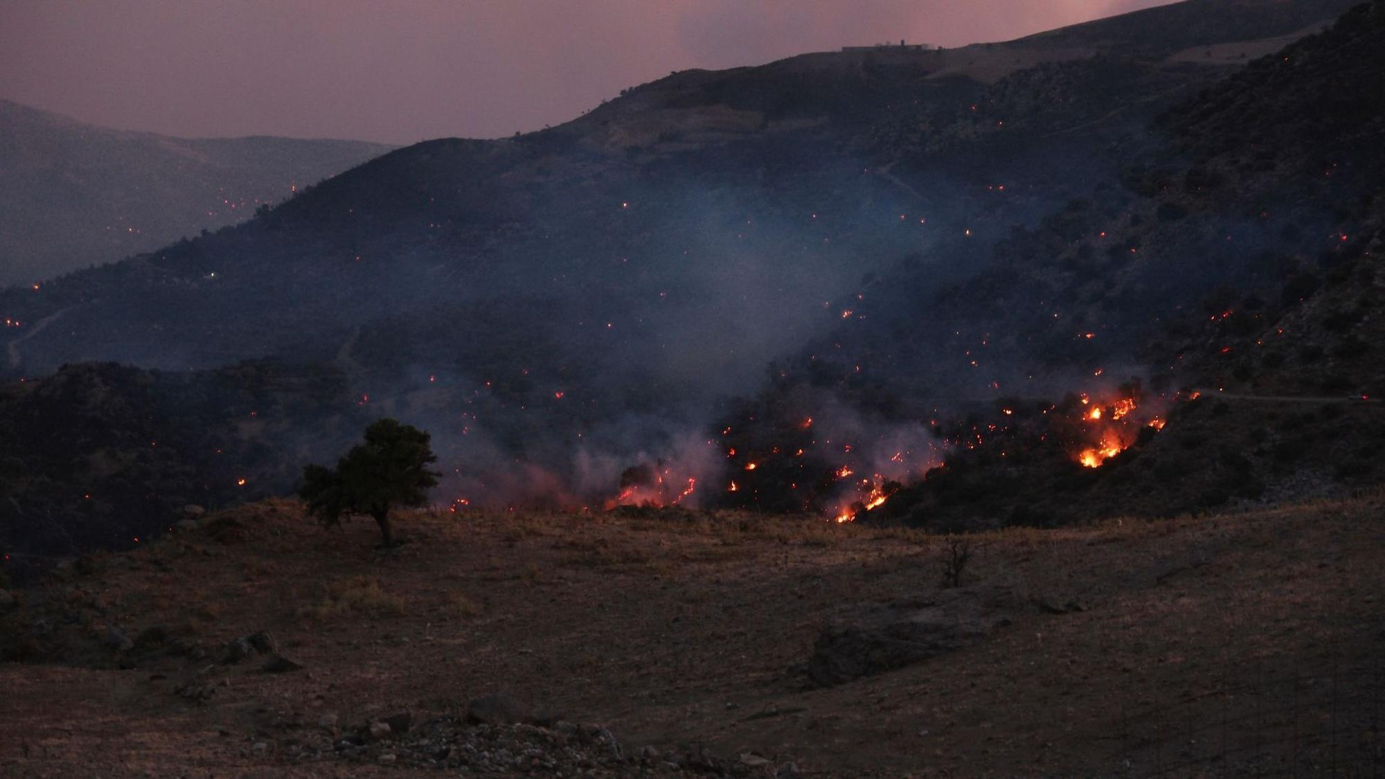 Waldbrände in Griechenland - Kreta