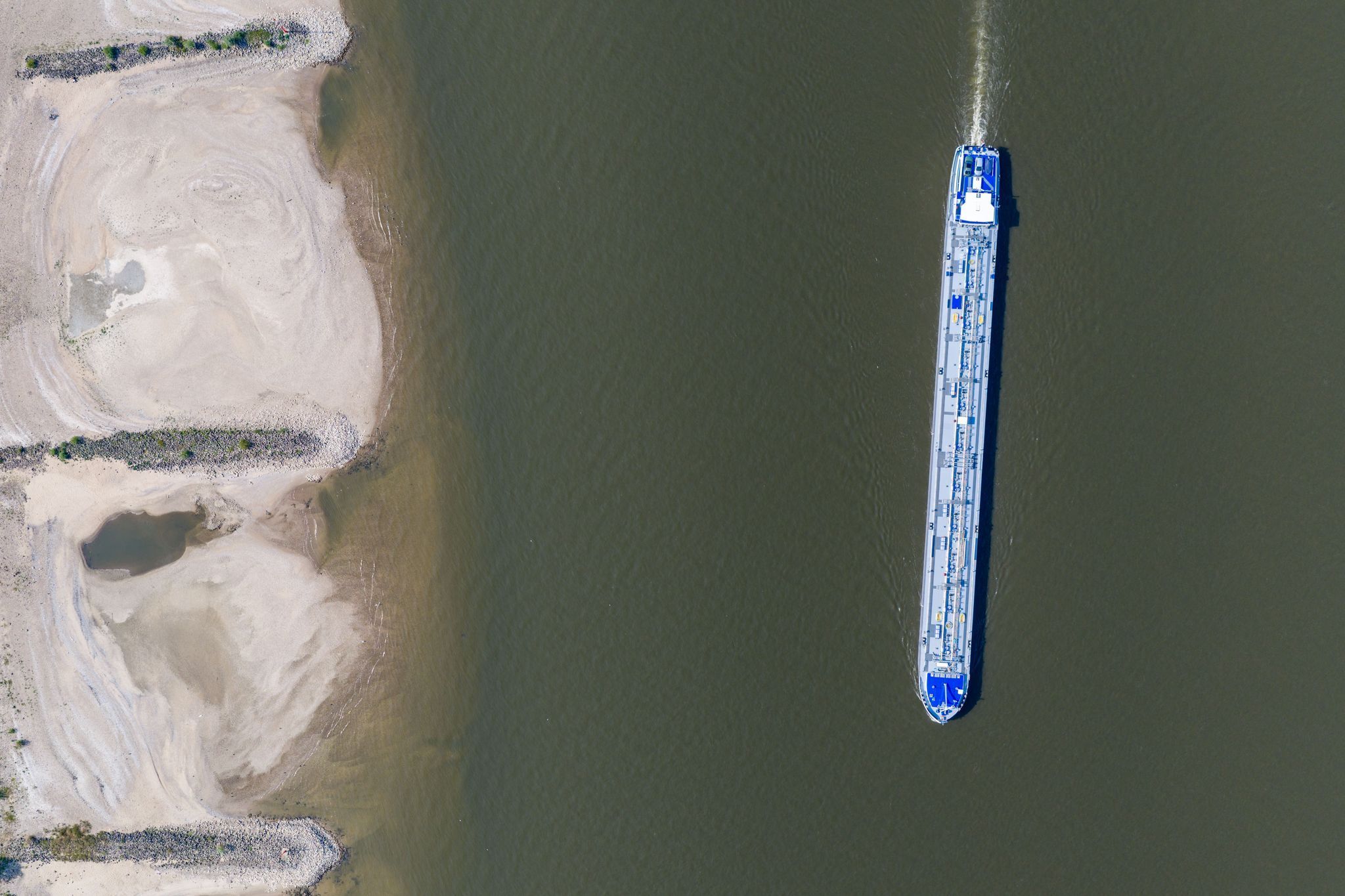 Niedrigwasser im Rhein