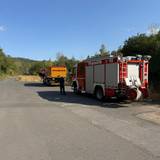 Waldbrand an der Landstraße 91bei Oberaußem.