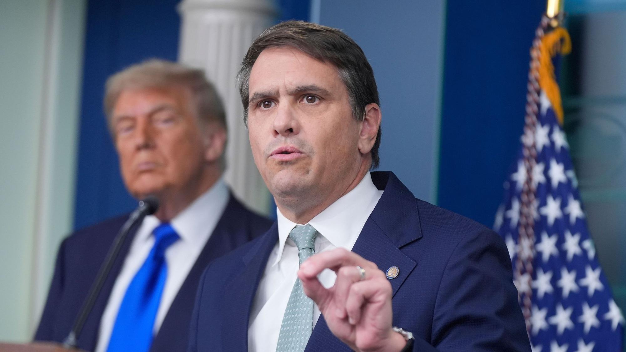Todd Blanche spricht im Besprechungsraum des Weißen Hauses in Washington zu den Medien (Archivbild).