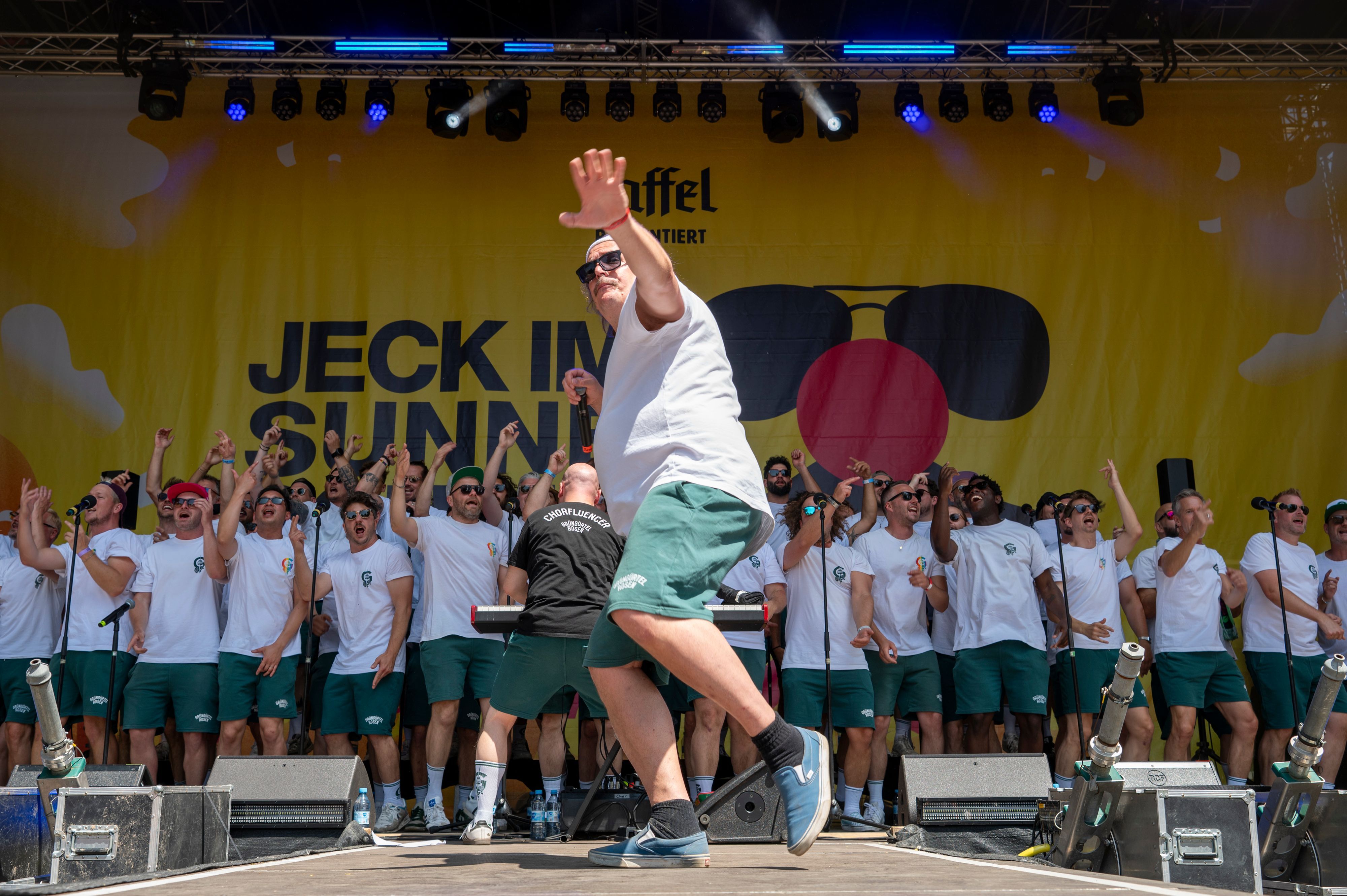 Die Grüngürtelrosen beim Sommerfestival „Jeck im Sunnesching“ im Jahr 2025.