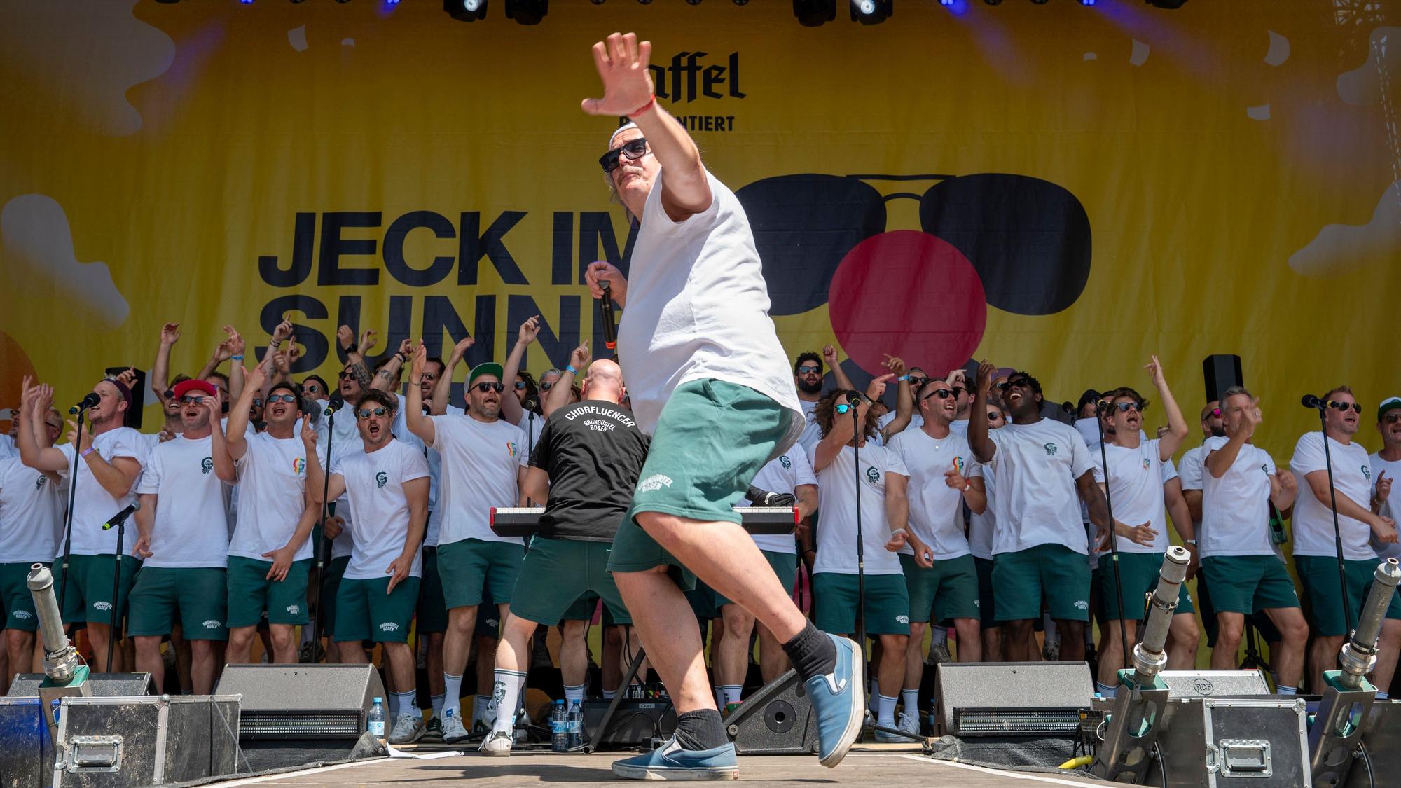Die Grüngürtelrosen beim Sommerfestival „Jeck im Sunnesching“ im Jahr 2025.