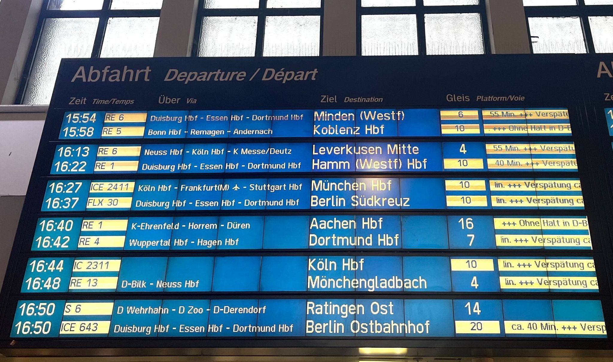 Pünktlichkeit Bahn
