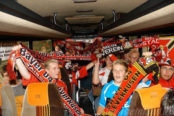 U-16-Auswärtsfahrt mit dem Fanbus.