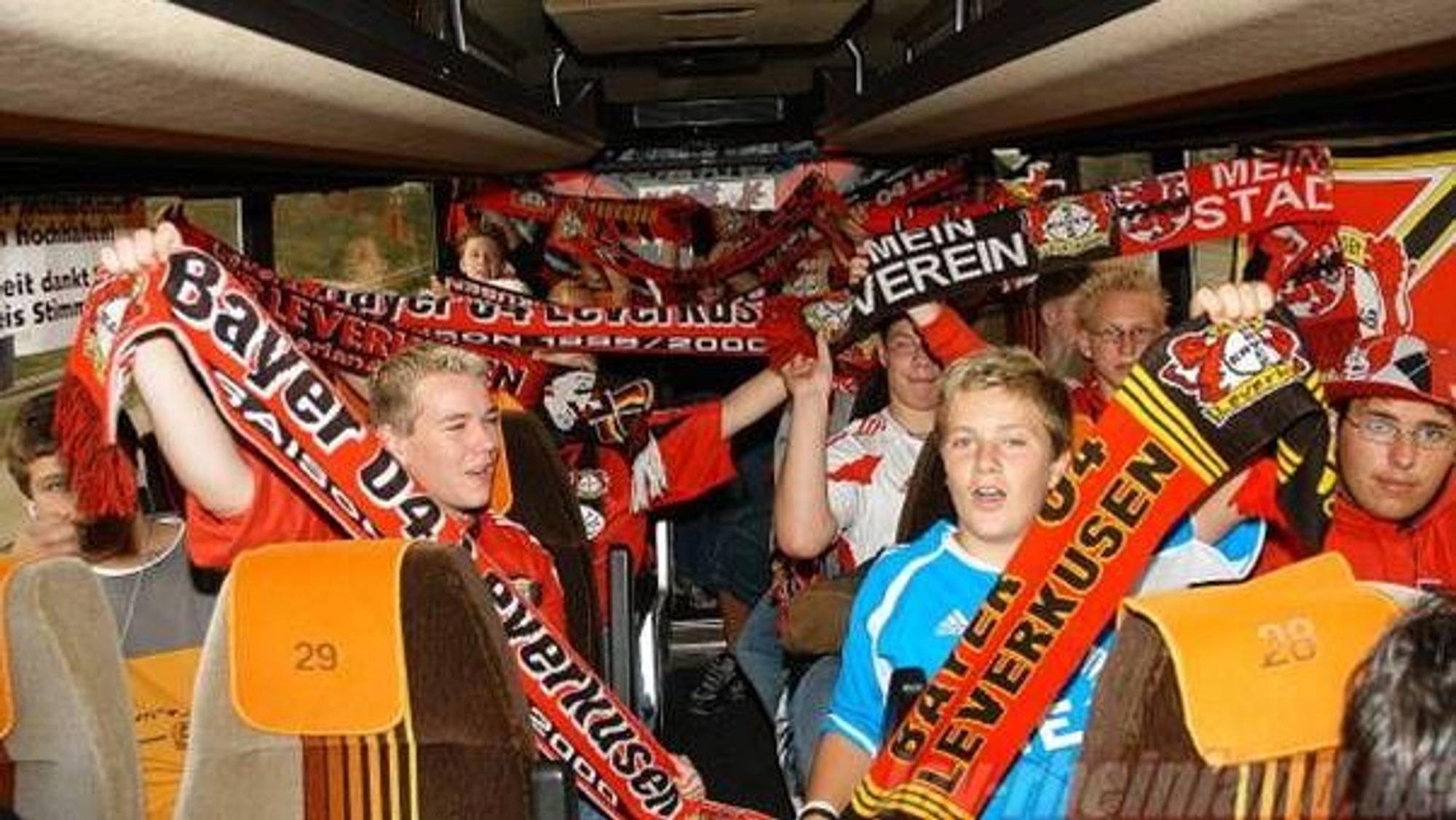 U-16-Auswärtsfahrt mit dem Fanbus.