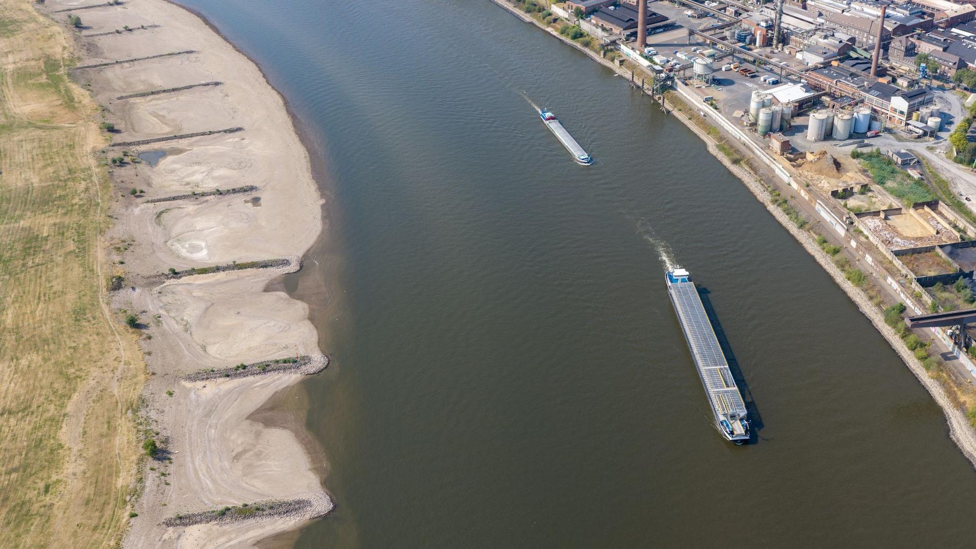 Niedrigwasser im Rhein
