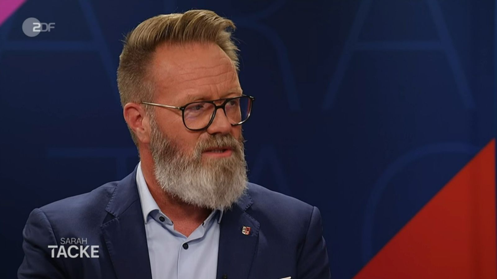 CDU-Politiker Claus Ruhe Madsen hielt offenkundig nicht viel von Merz' Arbeitnehmerbashing.  (Bild: ZDF)