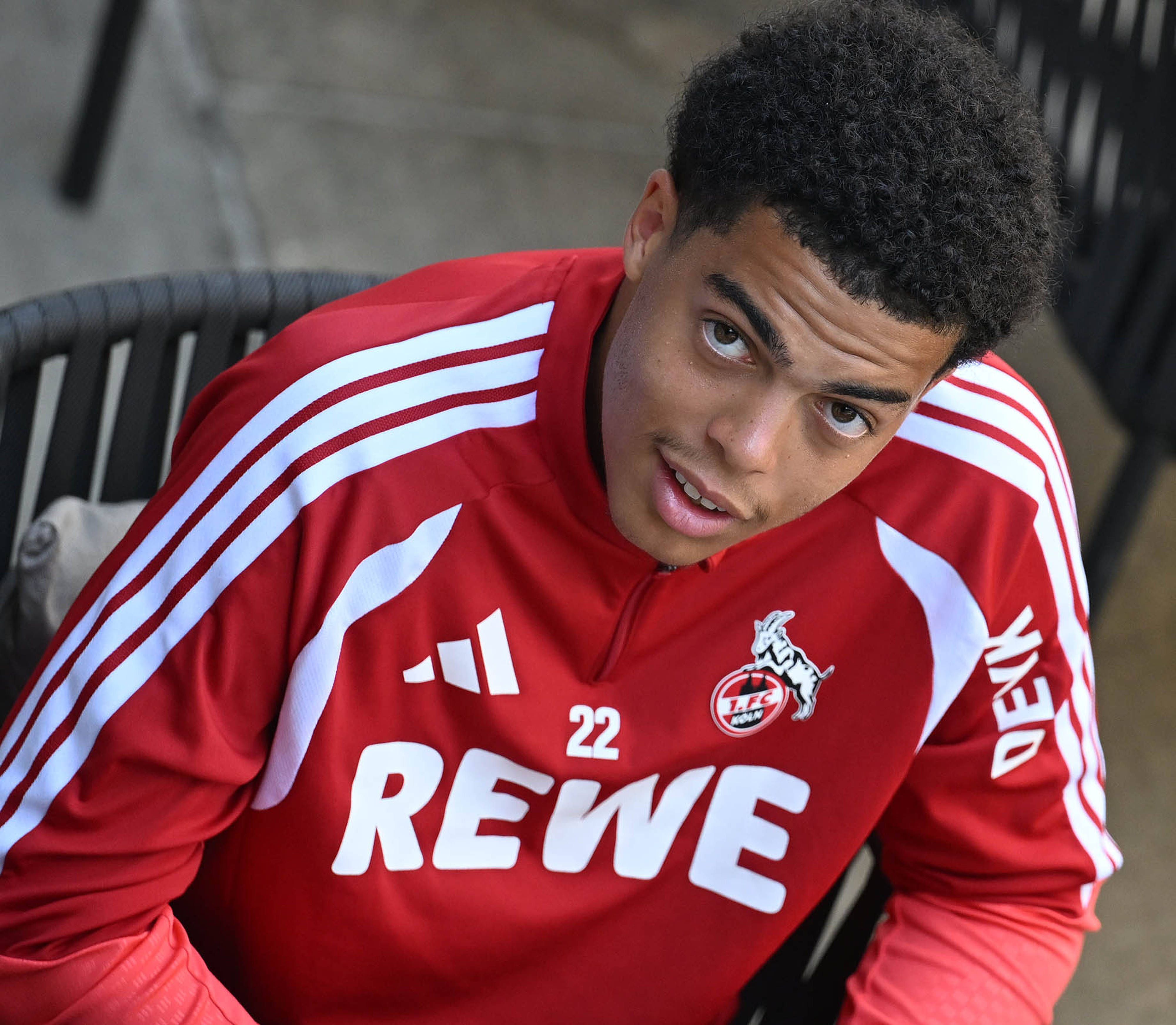 Jahmai Simpson-Pusey beim Gespräch mit dieser Redaktion