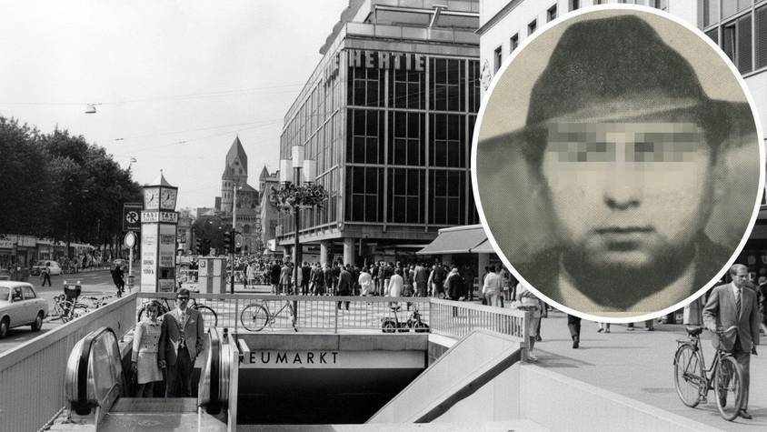 Die Polizei fahndete 1975 nach dem Hertie-Überfall in Köln nach dem „Mondgesicht“.