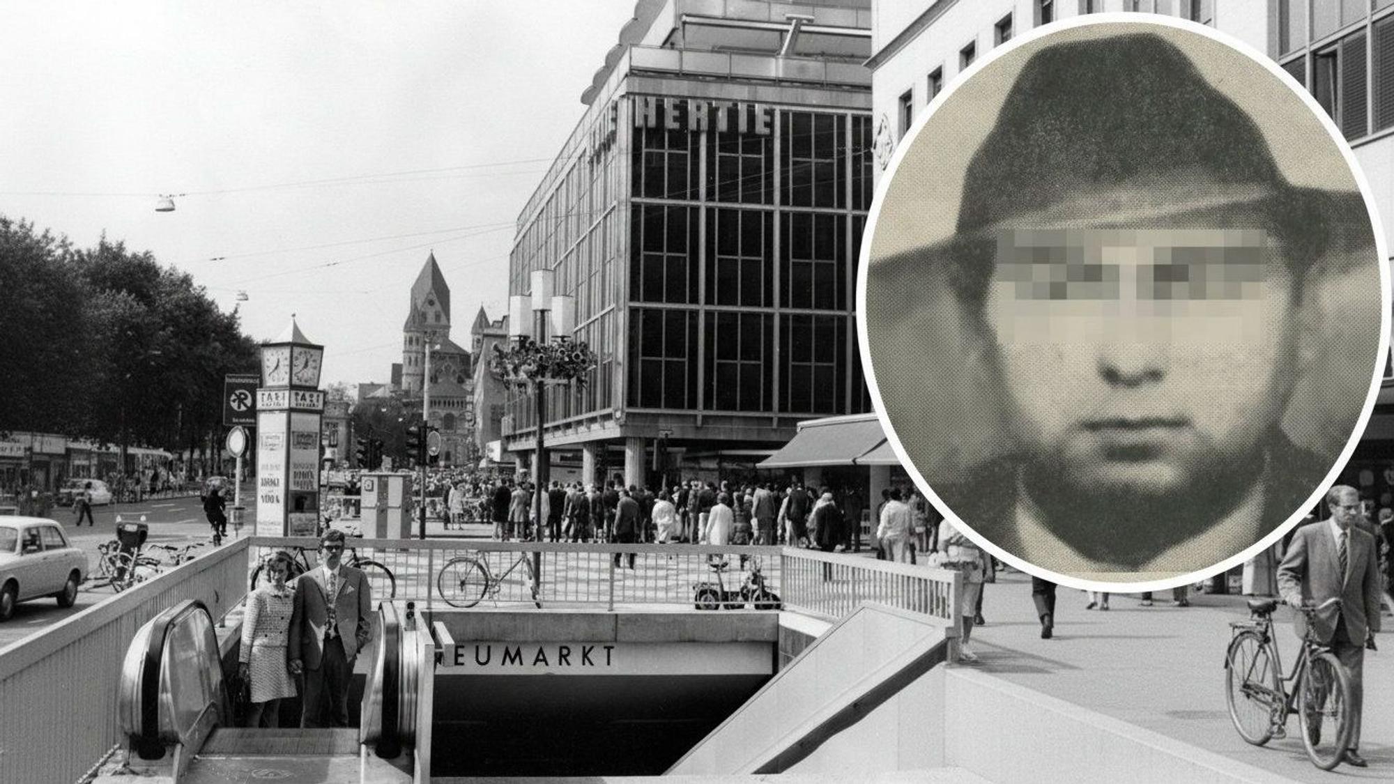 Die Polizei fahndete 1975 nach dem Hertie-Überfall in Köln nach dem „Mondgesicht“.