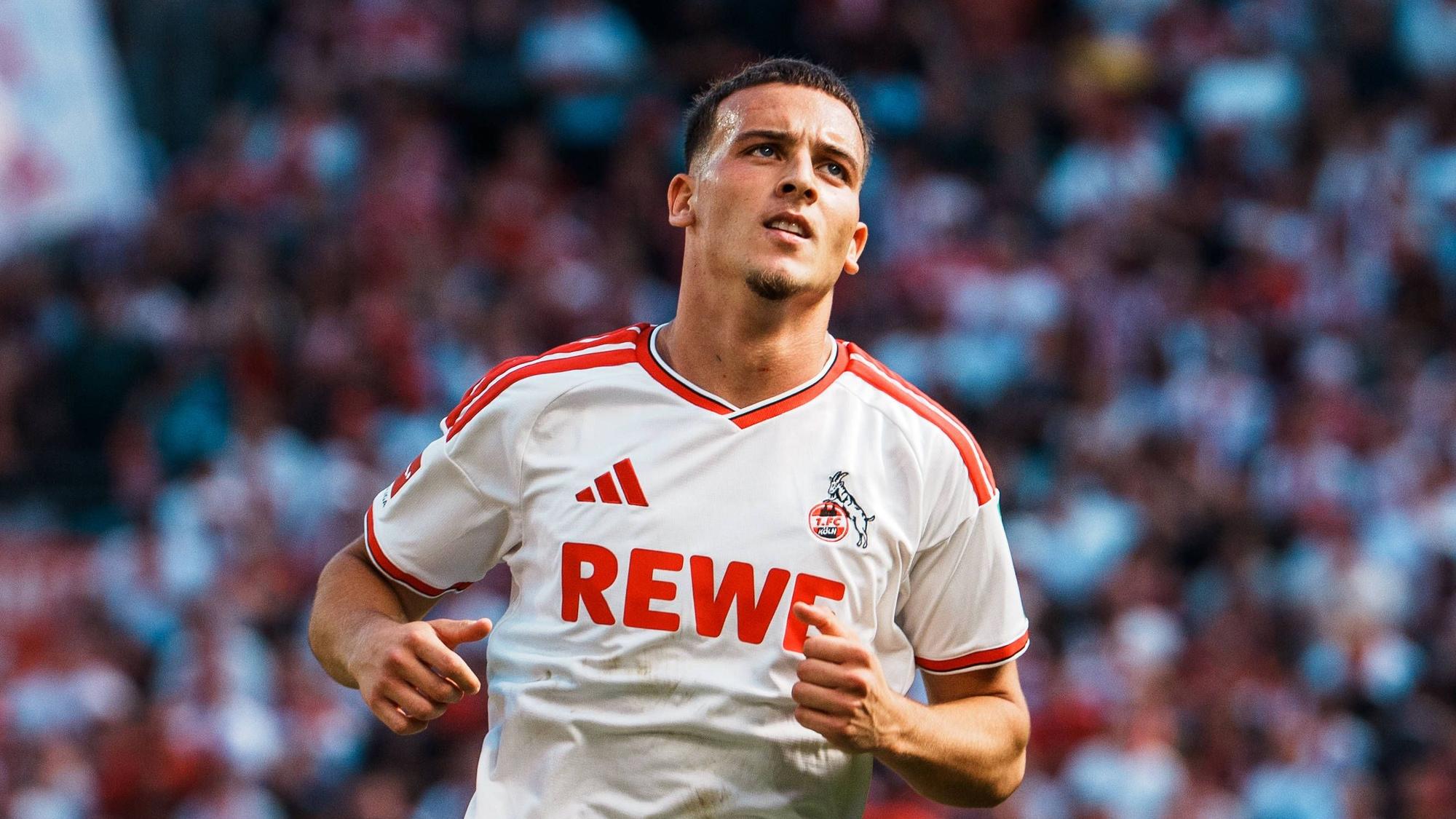 Fußball - Bundesliga, Testspiel, Saisoneröffnung 2026 / 2027: 1. FC Köln vs. Real Sociedad San Sebastian Rheinenergiestadion Köln Müngersdorf, Said El Mala 1. FC Köln, 13 vor Auswechslung nah *** German Bundesliga, Friendly Match, 20262027 Season Opener: 1. FC Köln vs. Real Sociedad San Sebastián, Rheinenergiestadion, Cologne-Müngersdorf Said El Mala 1. FC Köln, 13 minutes before being substituted Copyright: xThiemoxRudolphx
