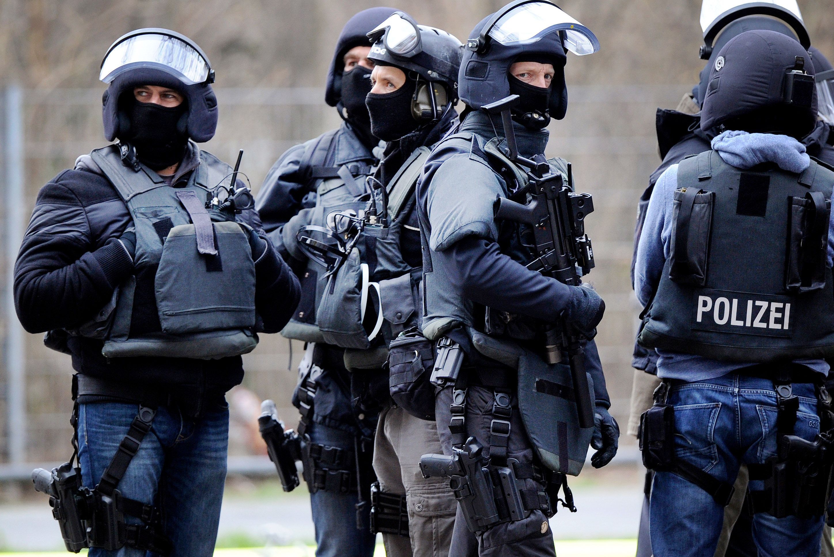 Mitglieder eines Spezialeinsatzkommandos (SEK) der Polizei.