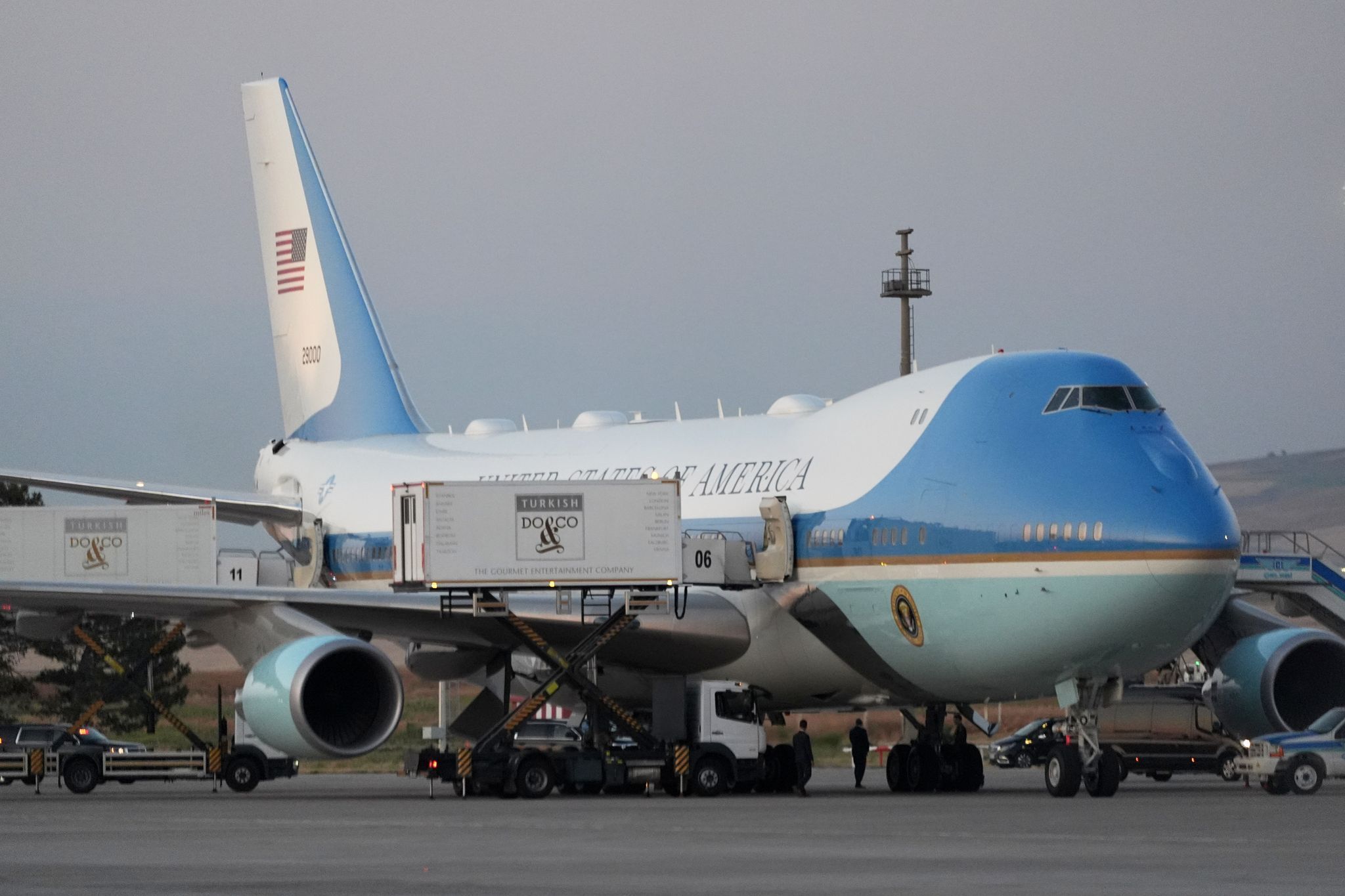 US-Präsident Trump in der Air Force One
