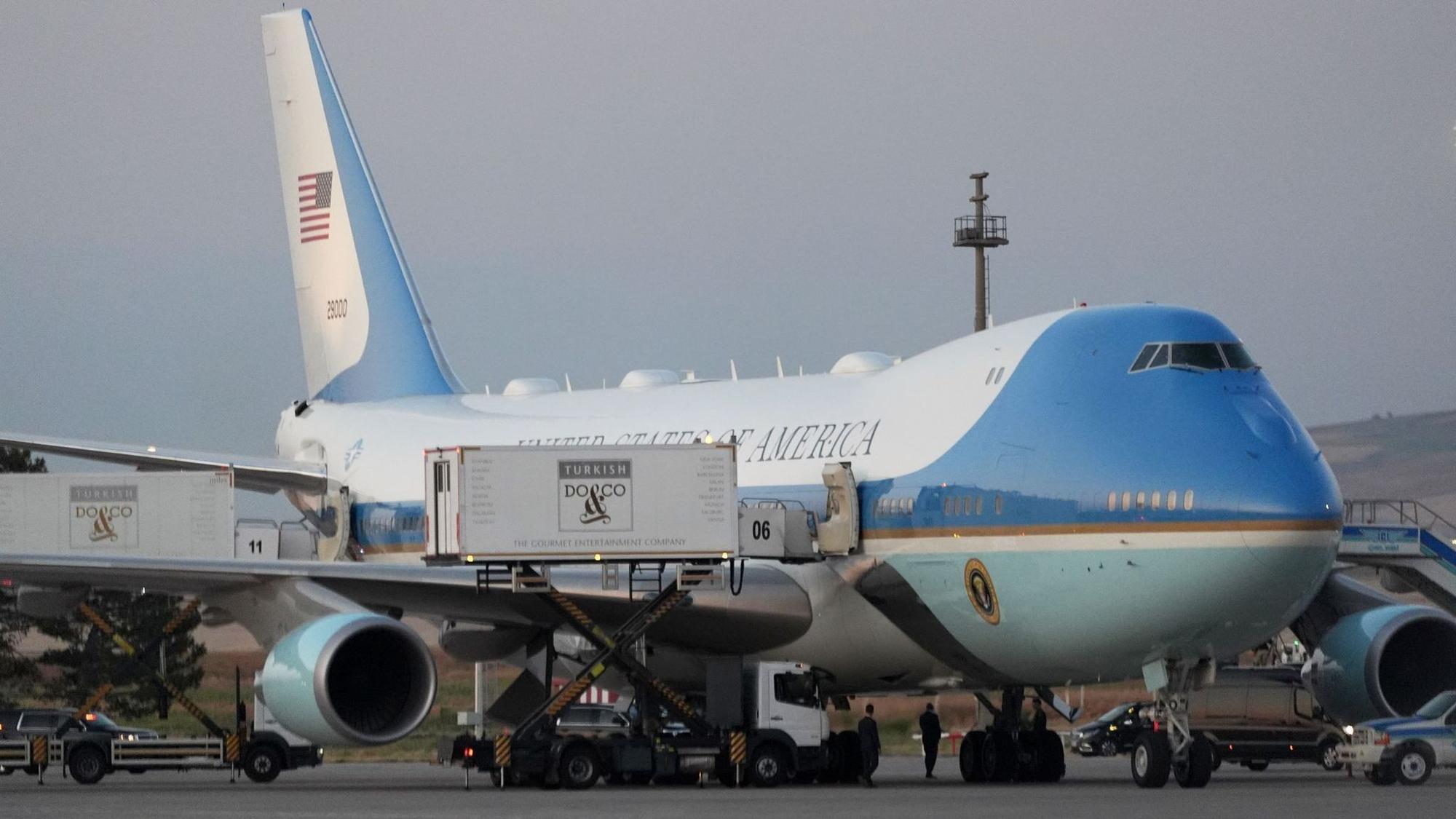 US-Präsident Trump in der Air Force One