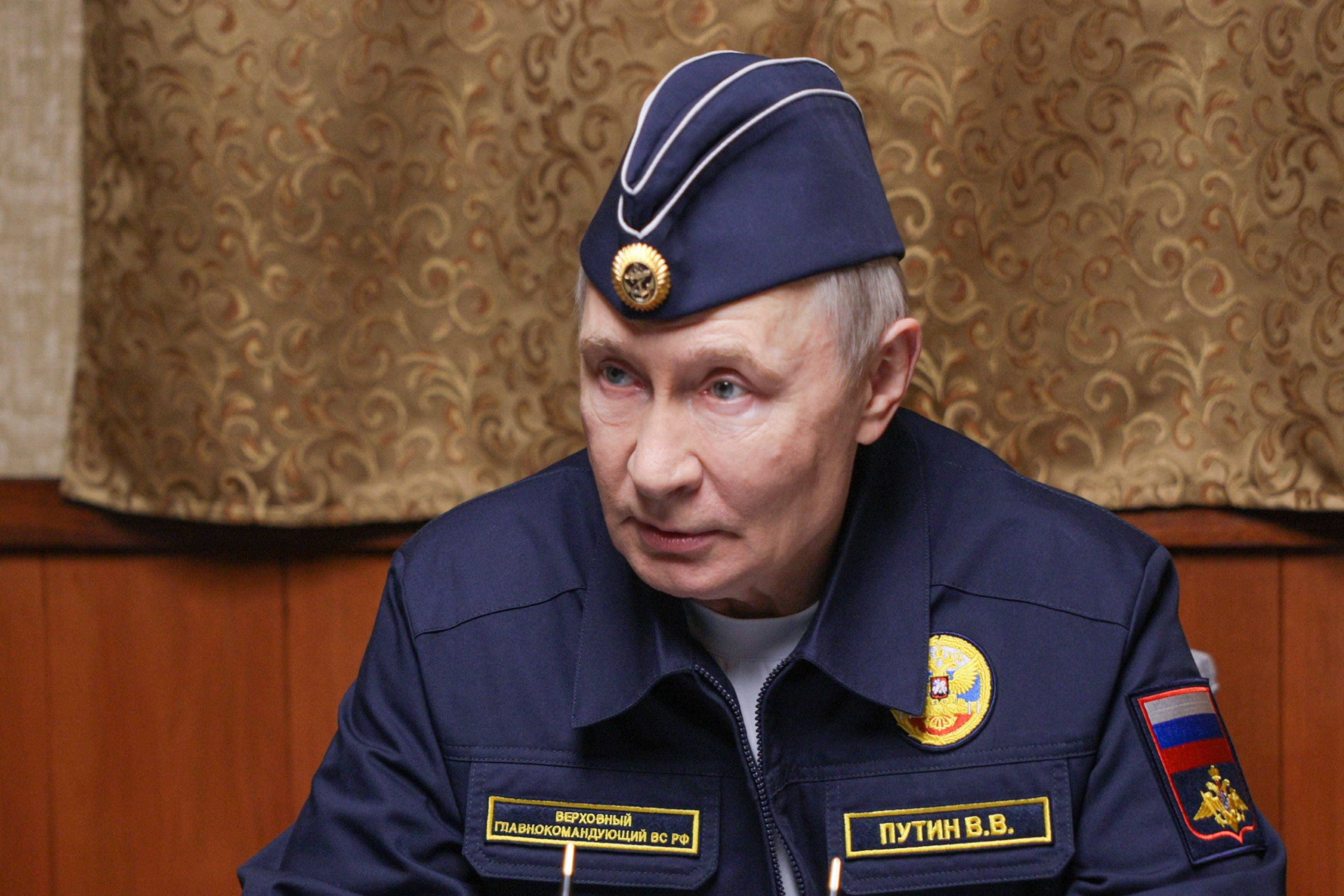 Kremlchef Wladimir Putin am Donnerstag (13. August) bei einem Besuch in der russischen Stadt Yuzhno Sakhalinsk.