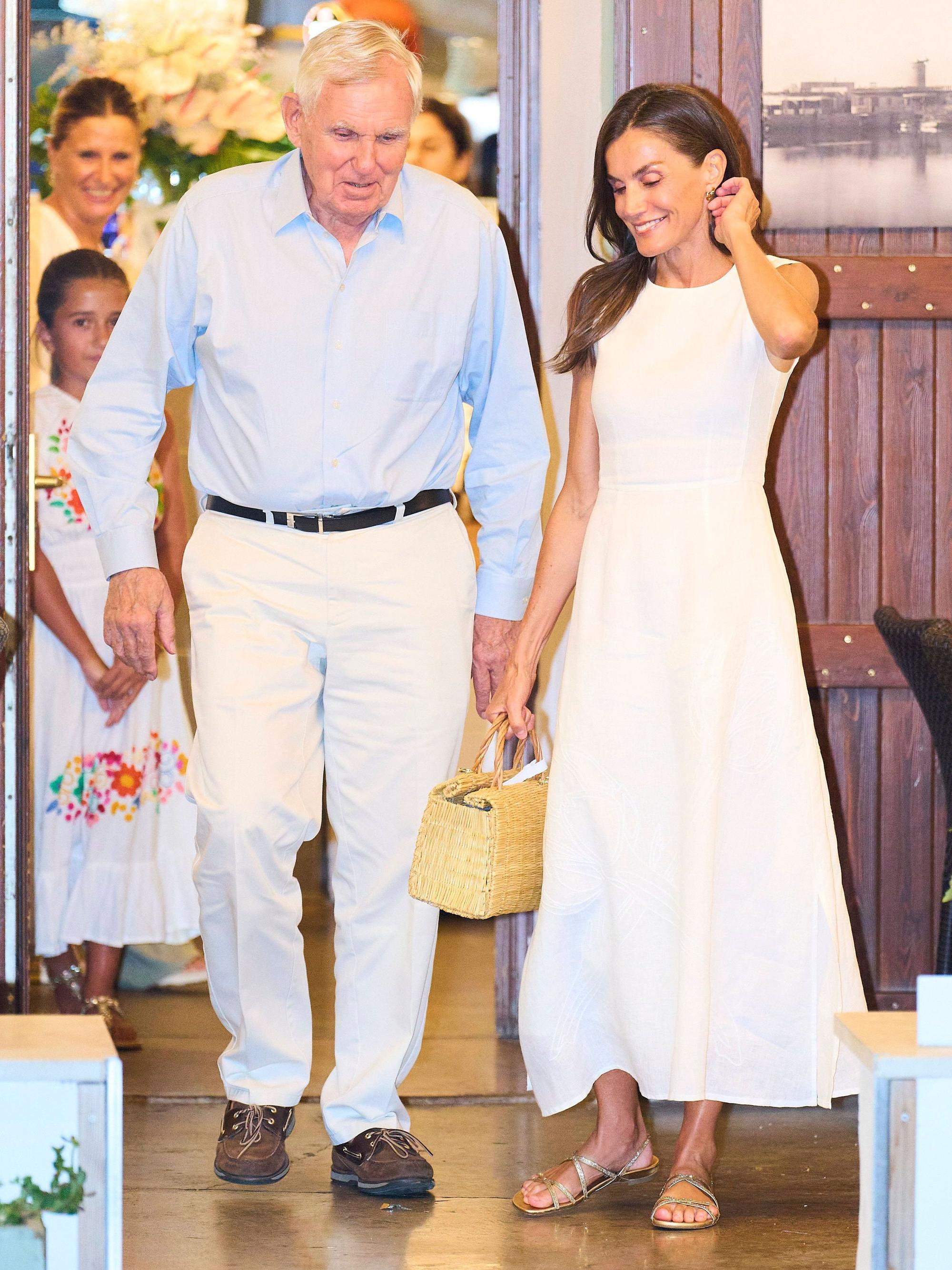 Königin Letizia und der langjährige Familienfreund Dr. Jean Henri Fruchaud.
