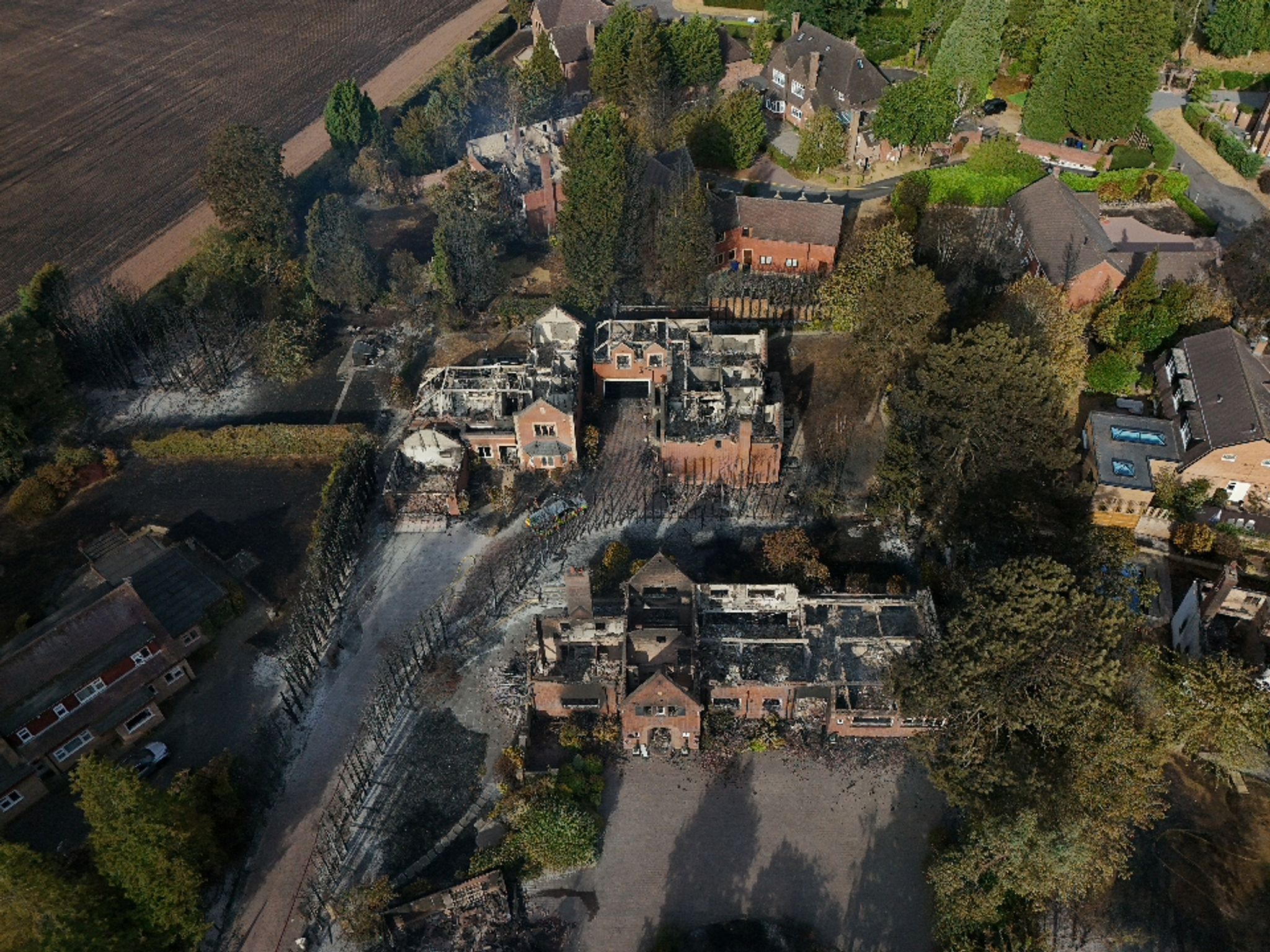 Waldbrände in den West Midlands