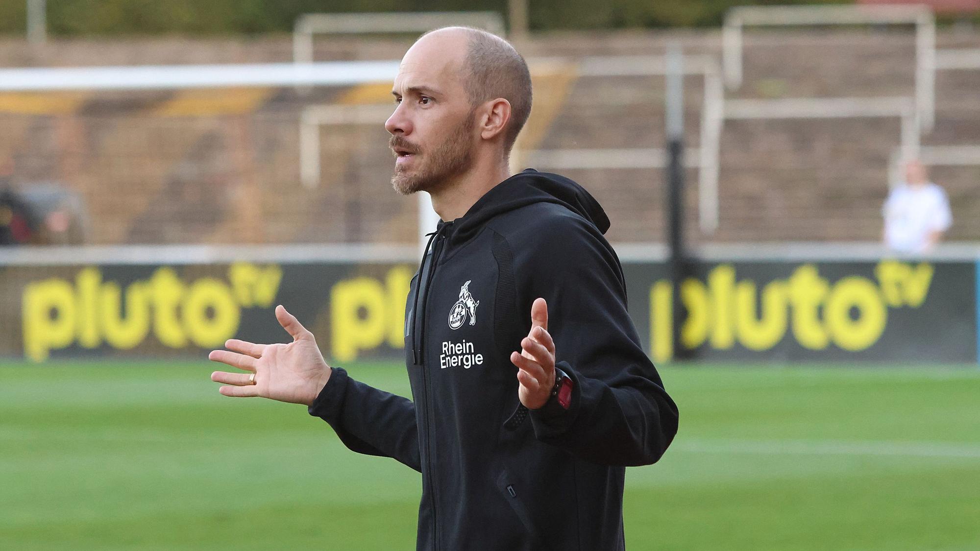 Regionalliga West: Borussia Dortmund U23 - 1.FC Koeln U21 ** NUR FÜR REDAKTIONELLE ZWECKE ** EDITORIAL USE ONLY **Fussball Regionalliga West 2.Spieltag Freitag 07.08.2026 Ort: Stadion Rote Erde Dortmund Borussia Dortmund II - 1.FC Koeln II im Bild Manuel Hartmann (Trainer 1.FC Koeln II) Deutschland Dortmund Copyright: StefanxRittershaus *** Regionalliga West: Borussia Dortmund U23 vs. 1. FC Köln U21 ** FOR EDITORIAL USE ONLY ** EDITORIAL USE ONLY ** p Soccer Regionalliga West Matchday 2 Friday, August 7, 2026 Location: Rote Erde Stadium, Dortmund Borussia Dortmund II vs. 1. FC Köln II Pictured: Manuel Hartmann, Coach of 1. FC Köln II Germany, Dortmund Copyright StefanxRittershaus Copyright: StefanxRittershaus doc87279xzgywpp15i0ddk ,EDITORIAL USE ONLY