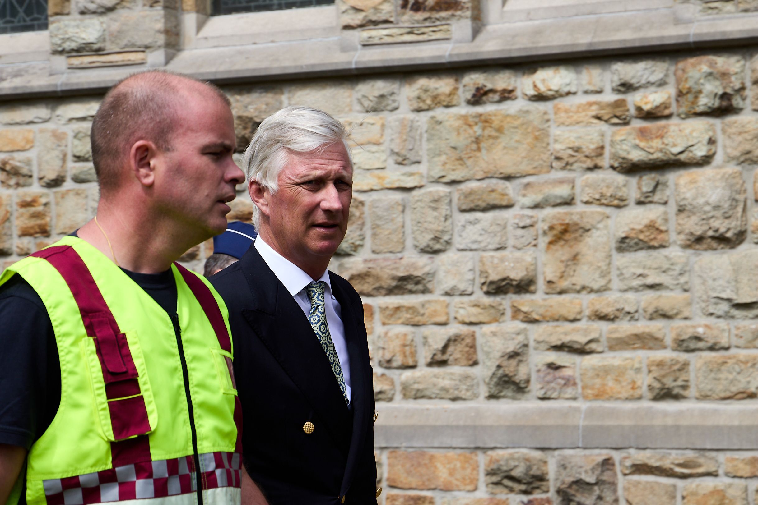 Begleitet von MInisterpräsident Oliver Paasch kam König Philippe nach Sourbrodt.