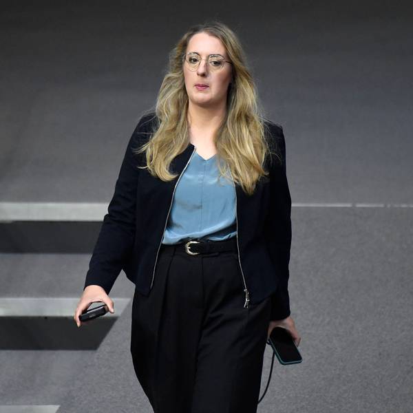 Die Kölner Grünen-Politikerin Katharina Dröge im Bundestag. (Archivbild)
