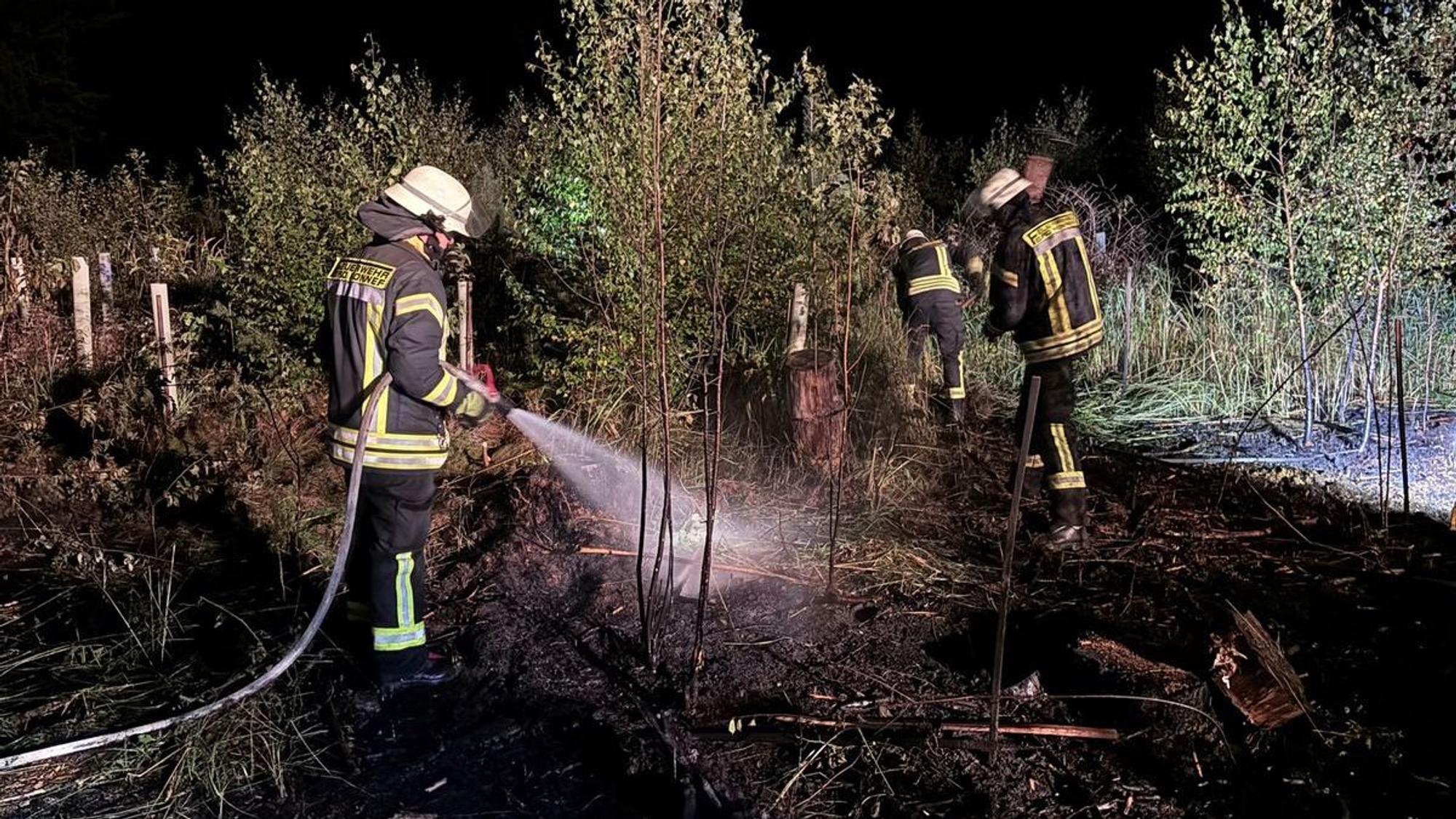 Erneuter Waldbrand in Bad Honnef-Wülscheid.