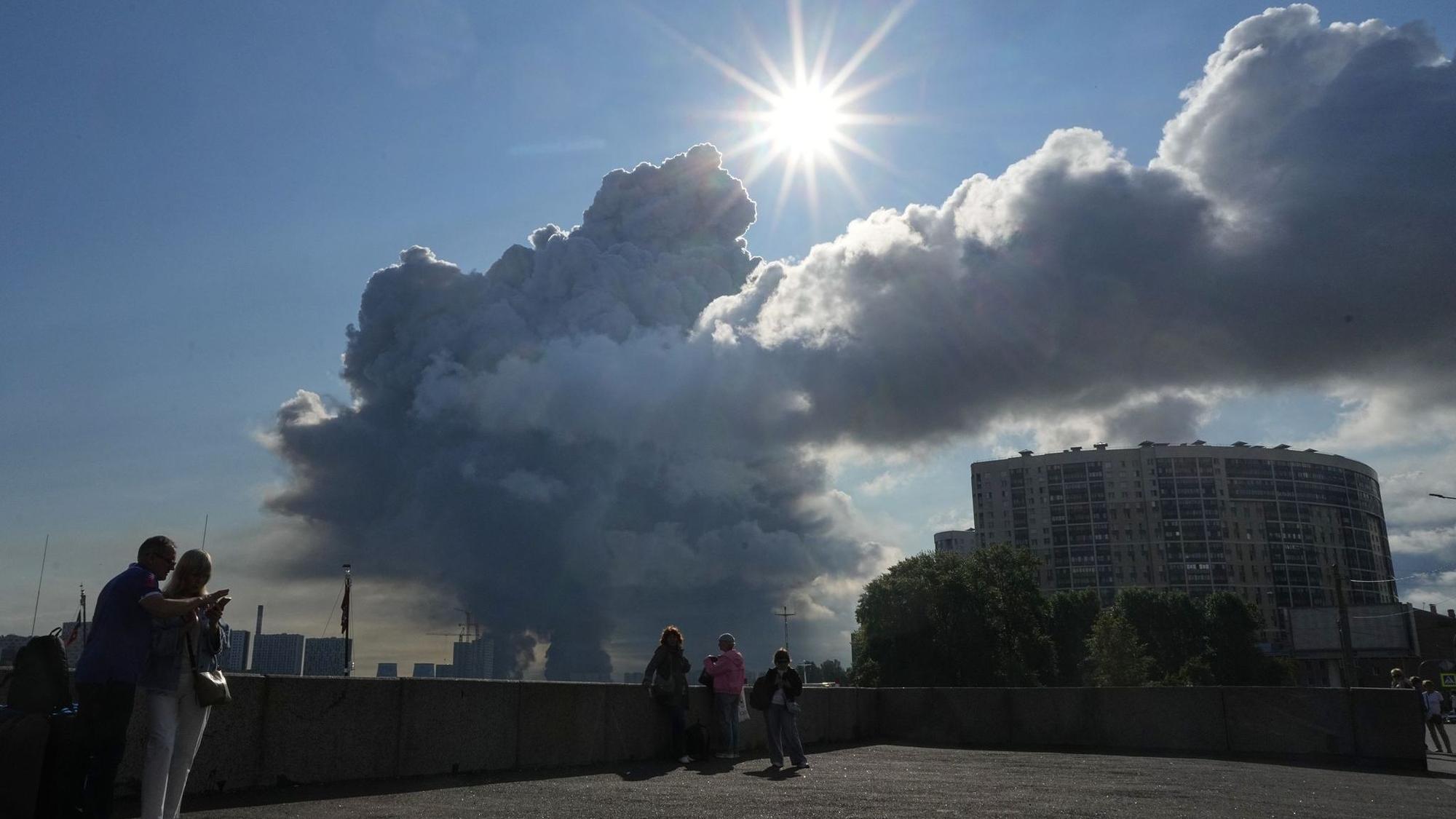Ukraine-Krieg - Drohnenangriff auf St. Petersburg